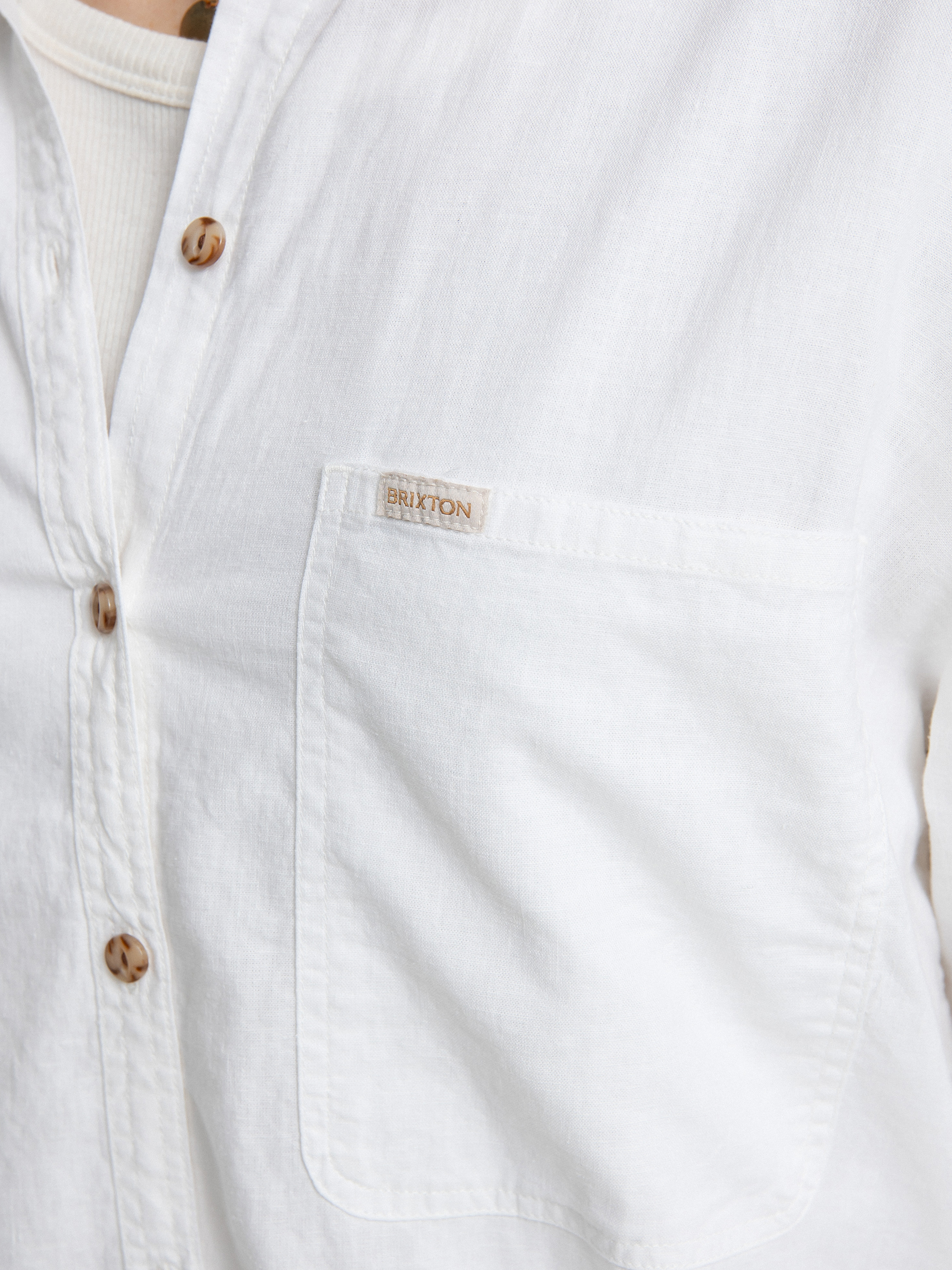 Košile Brixton Bowery Overshirt Wmn (white)