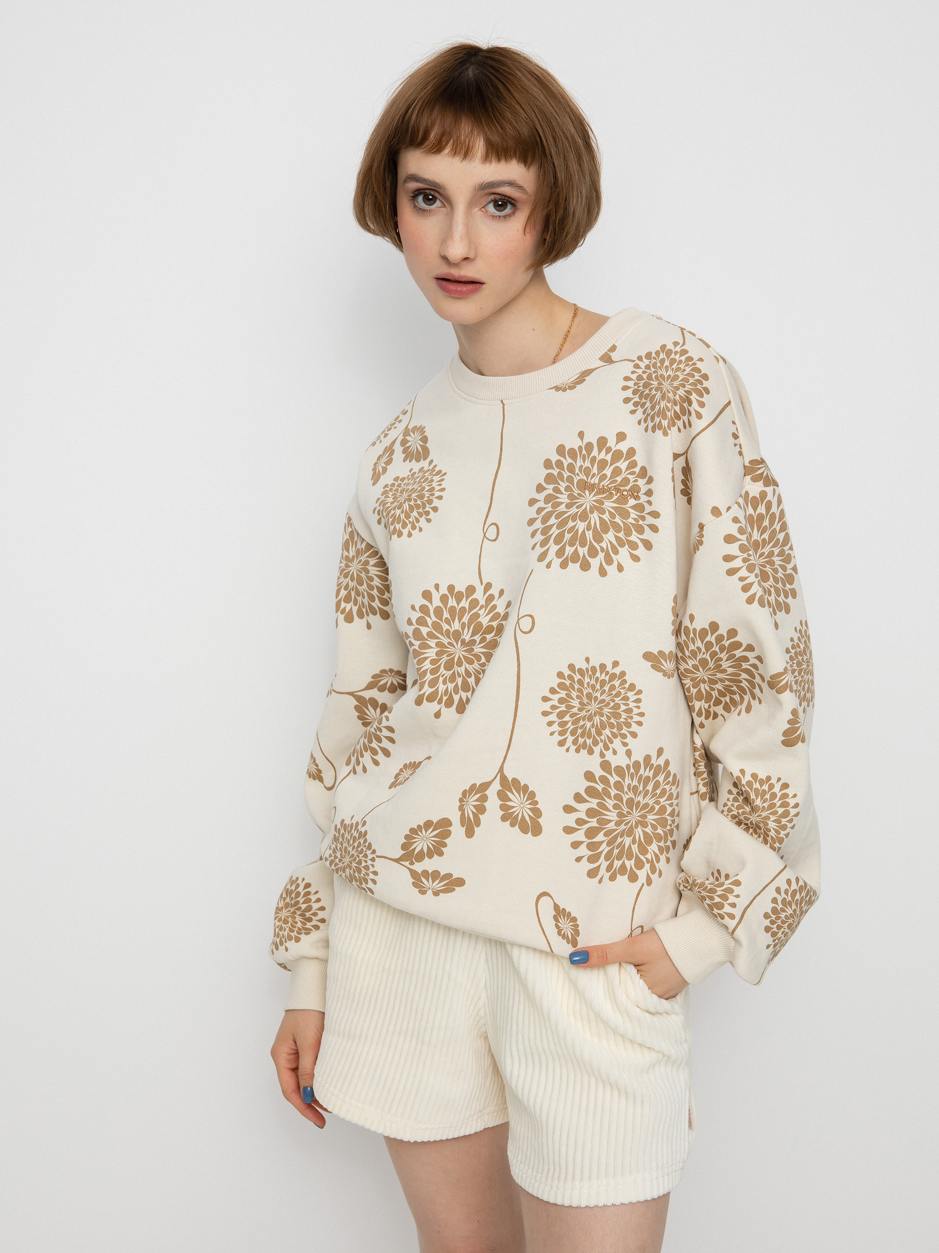 Mikina Brixton Weekender Crew Wmn (dove)