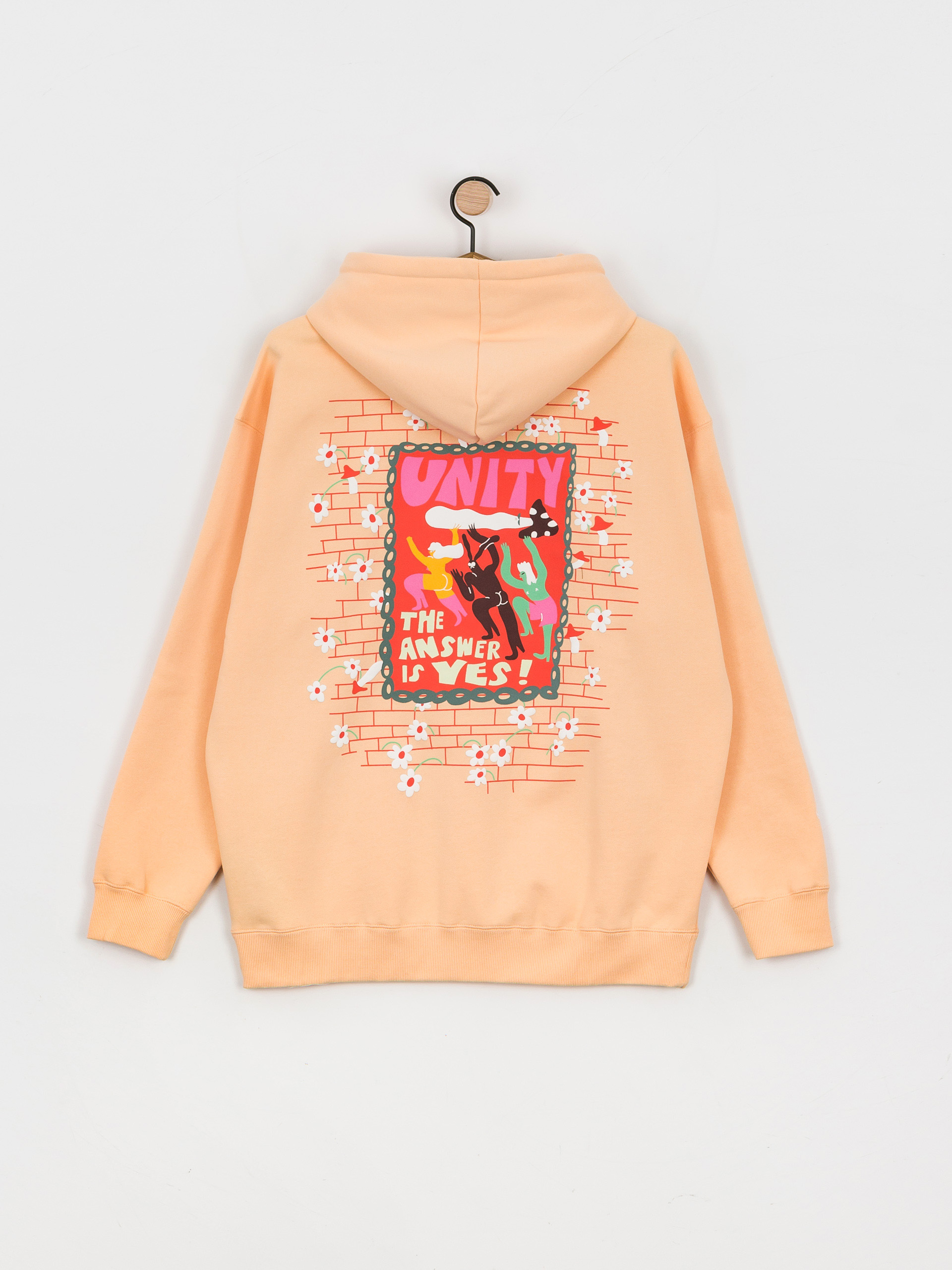 Mikina s kapucí Volcom Egle Zvirblyte HD (cream blush)