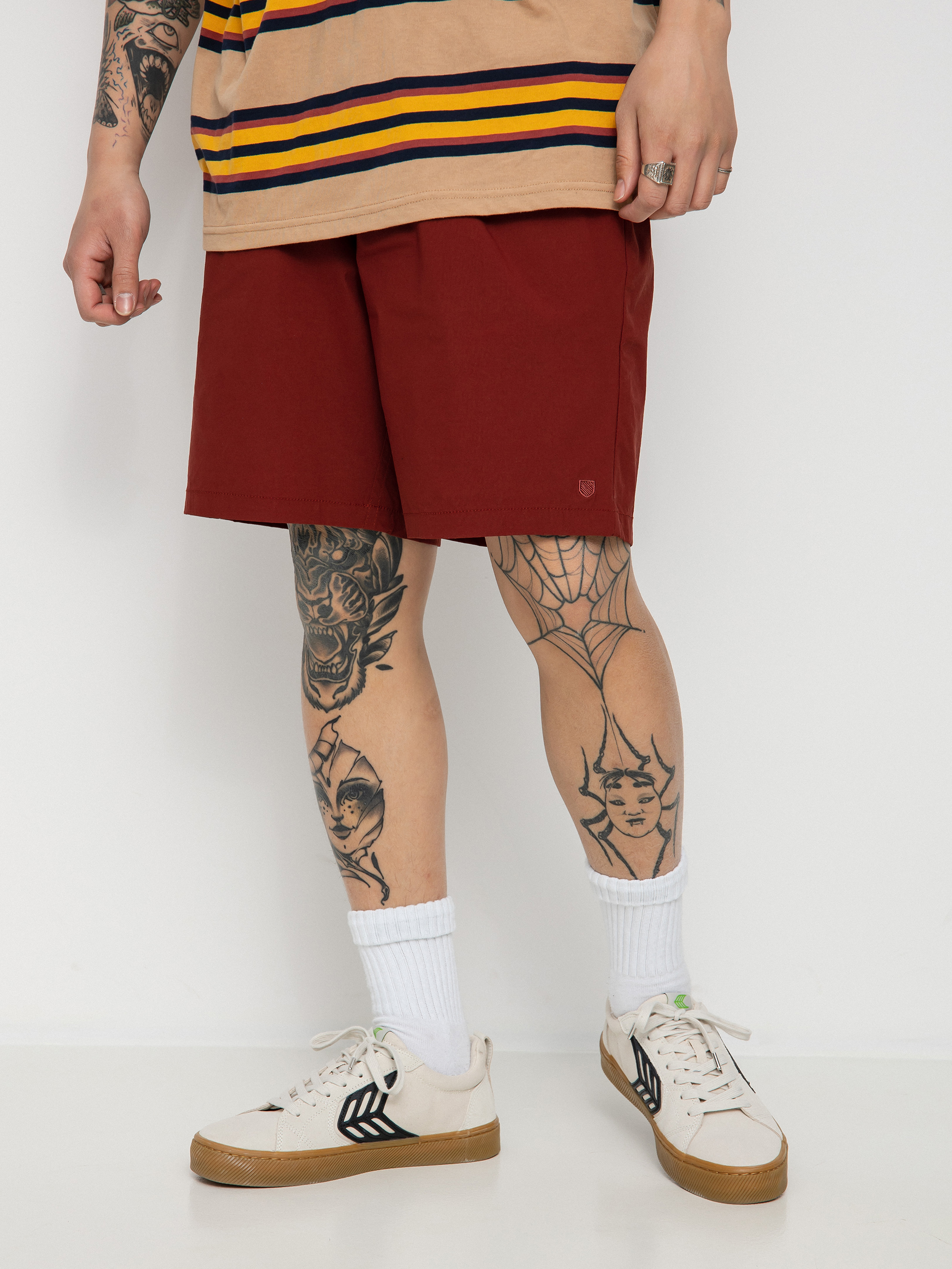 Kraťasy Brixton Steady Cinch X Short (dark brick)