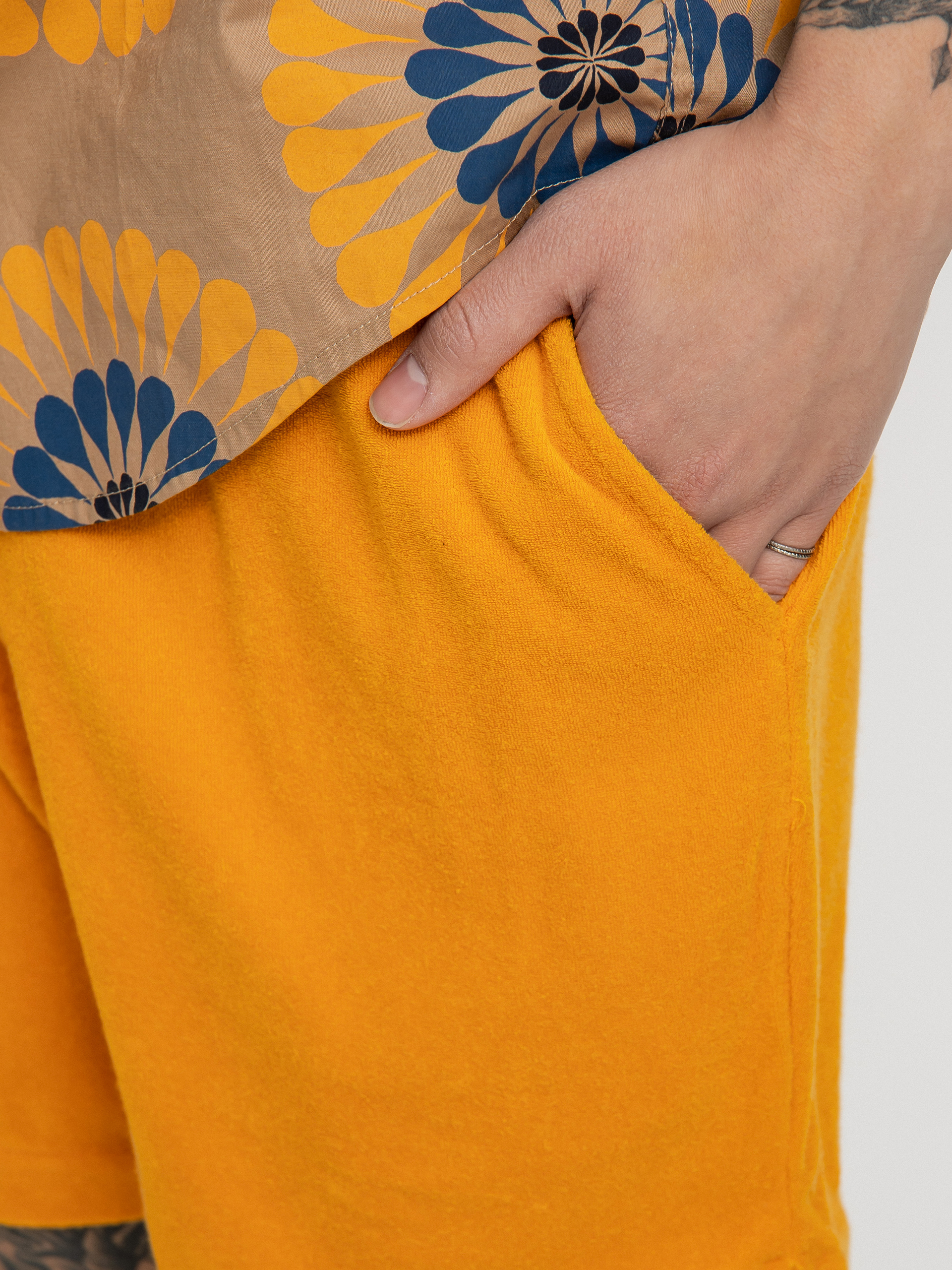 Kraťasy Brixton Pacific Reserve Terry Cloth Sh (golden glow)