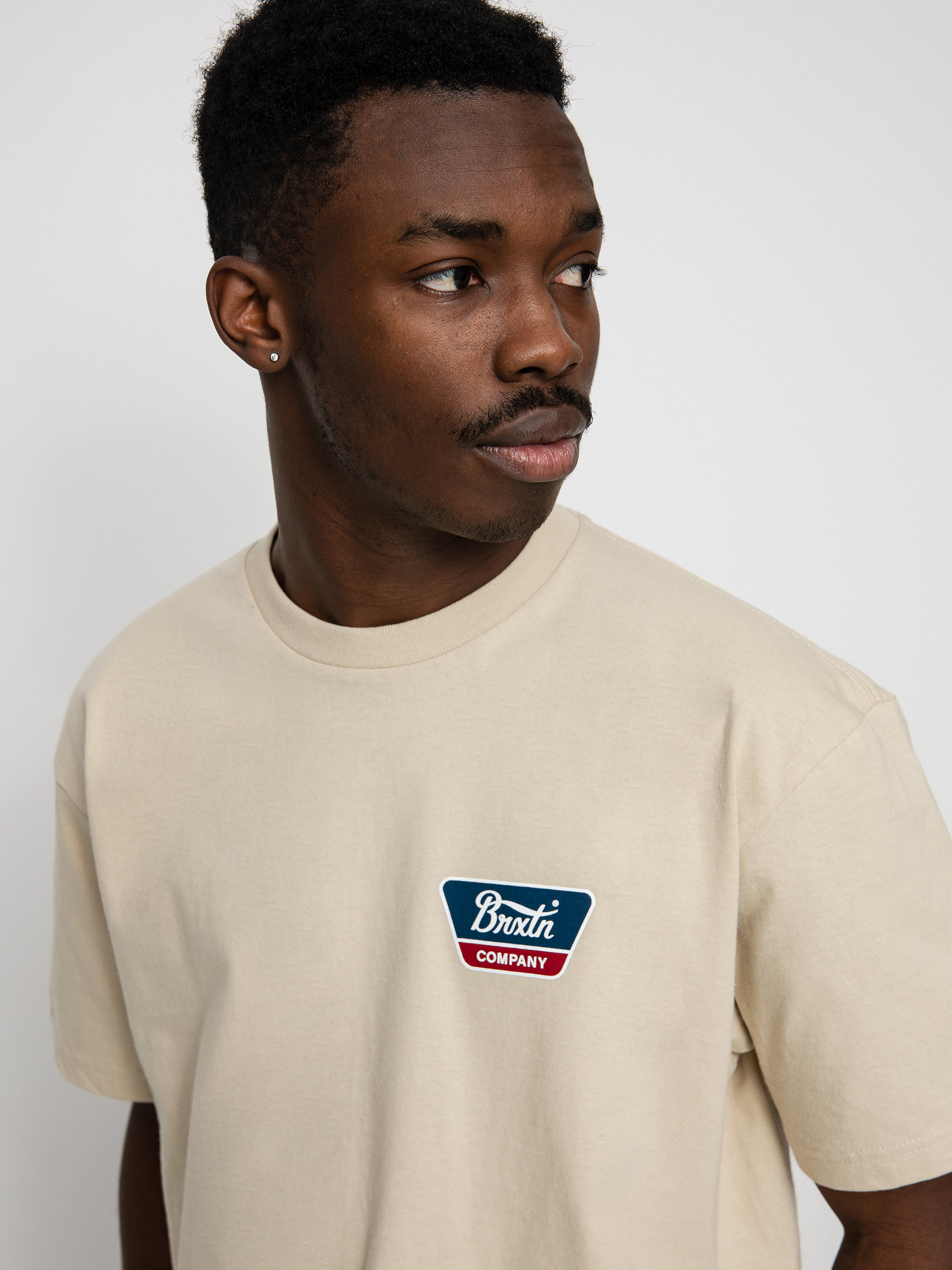 Tričko Brixton Linwood (cream)