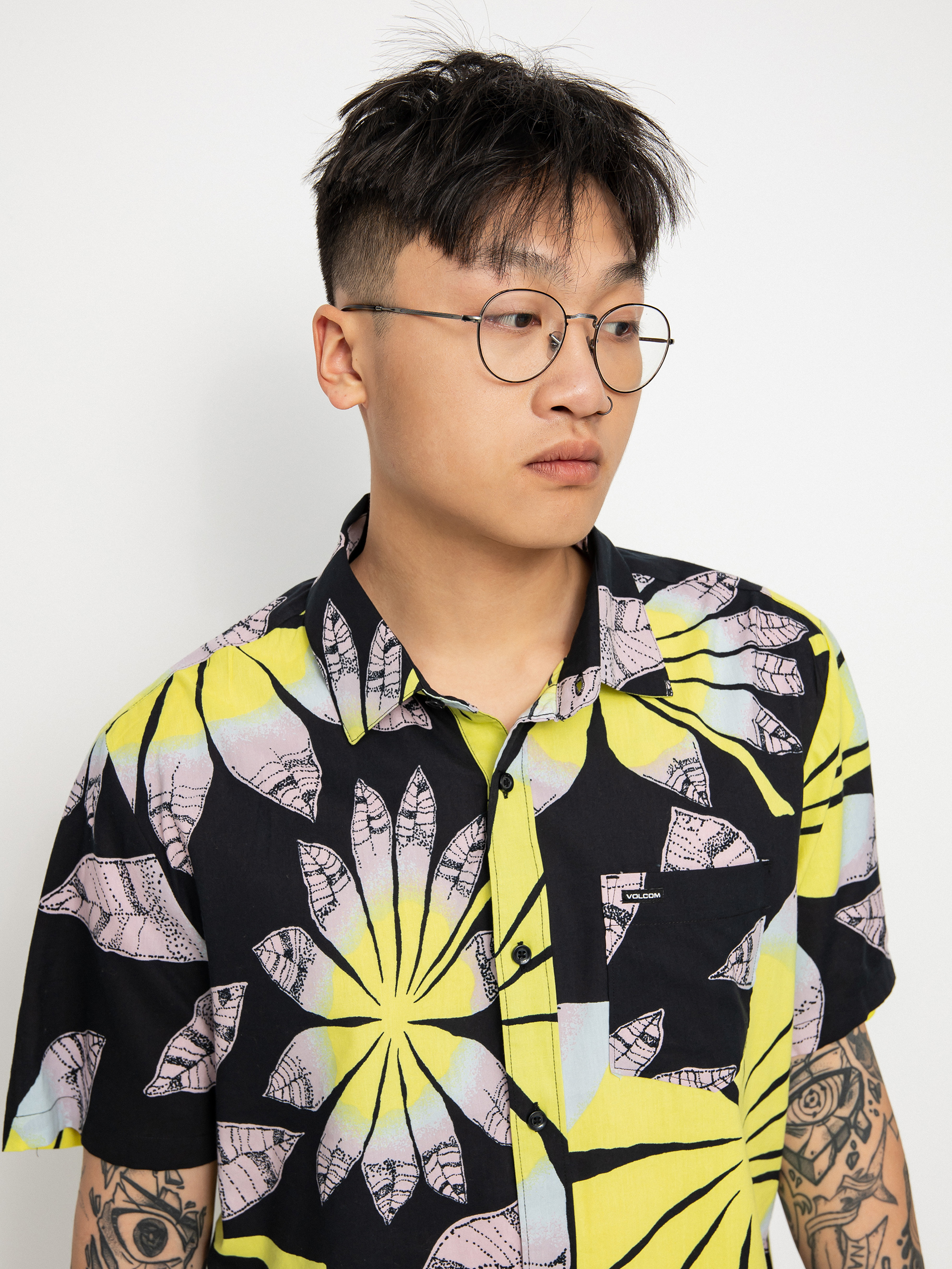 Košile Volcom Bloomin (black)