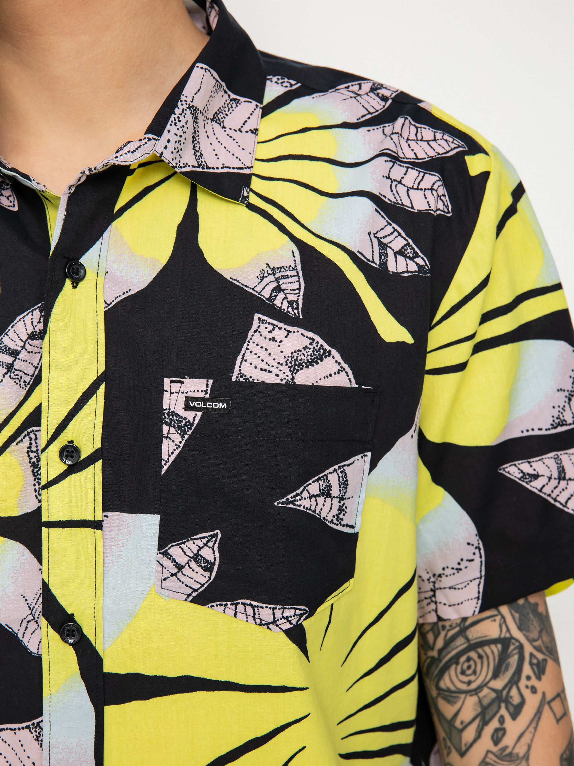 Košile Volcom Bloomin (black)