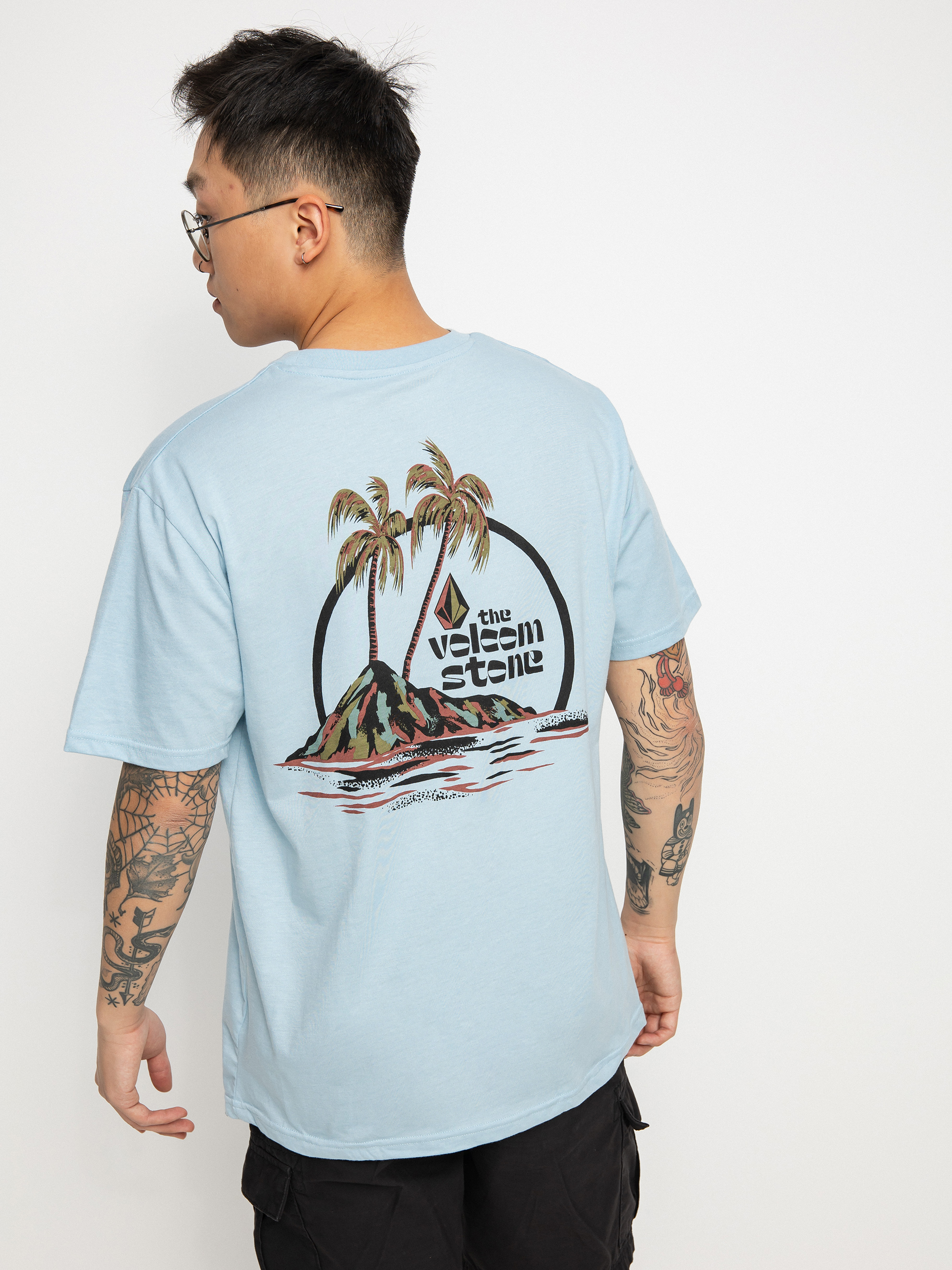 Tričko Volcom Paradise (cali blue heather)