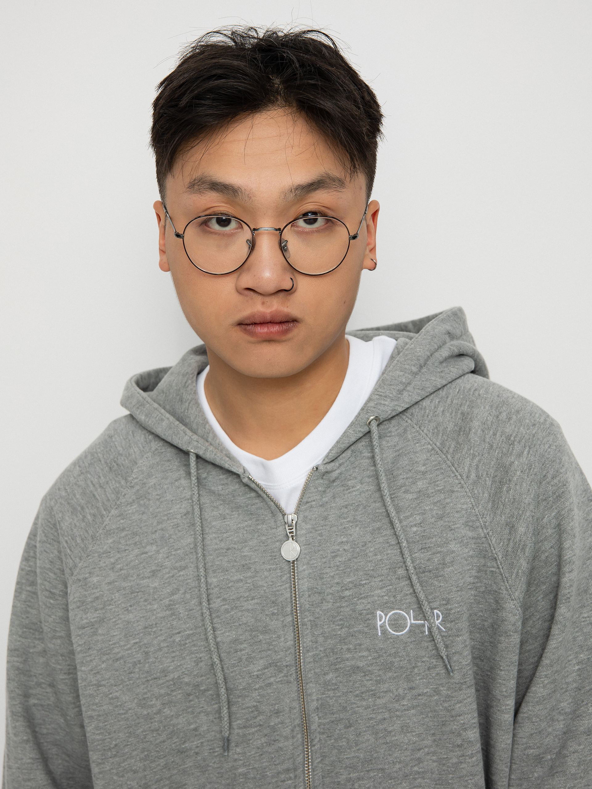 Mikina s kapucí Polar Skate Default ZHD (heather grey)