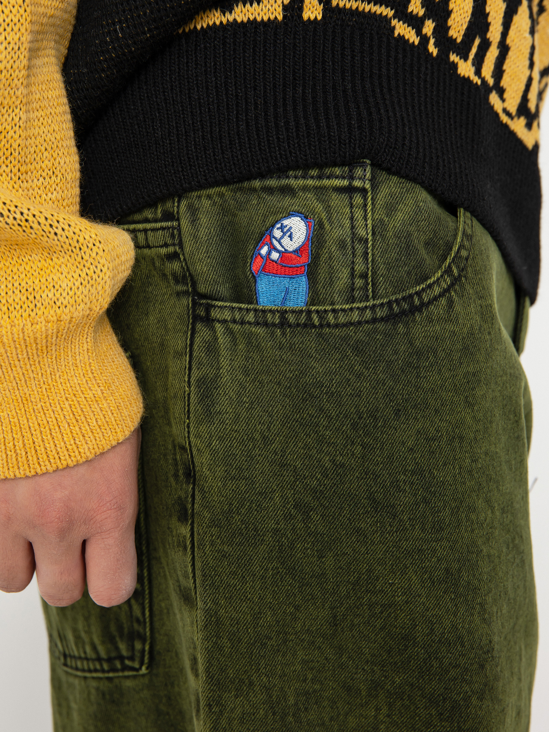 Kalhoty Polar Skate Big Boy (greenblack)