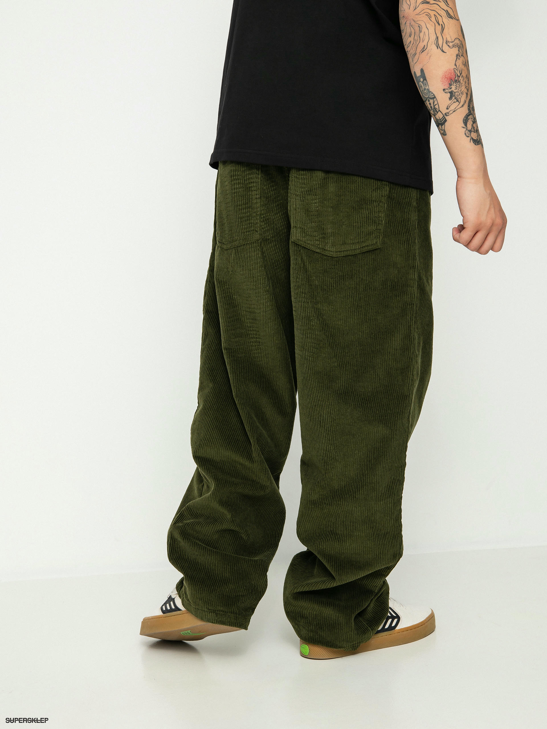 Kalhoty Polar Skate Big Boy Cords (dark olive)