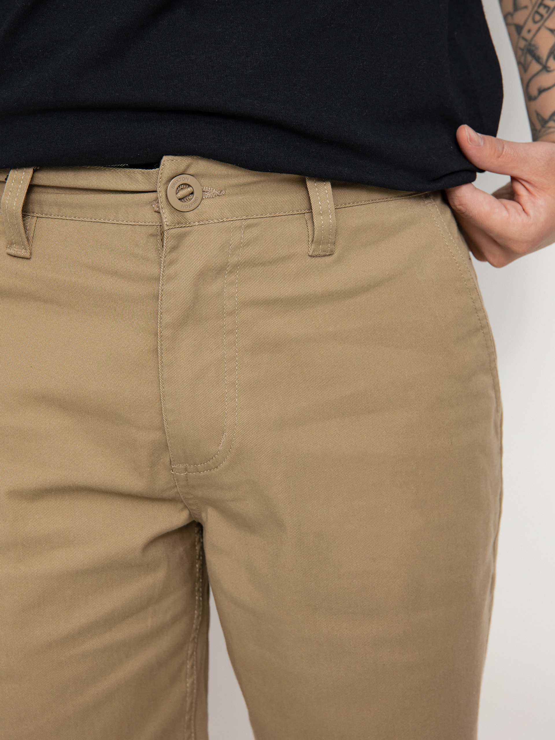 Kraťasy Brixton Choice Chino (khaki)