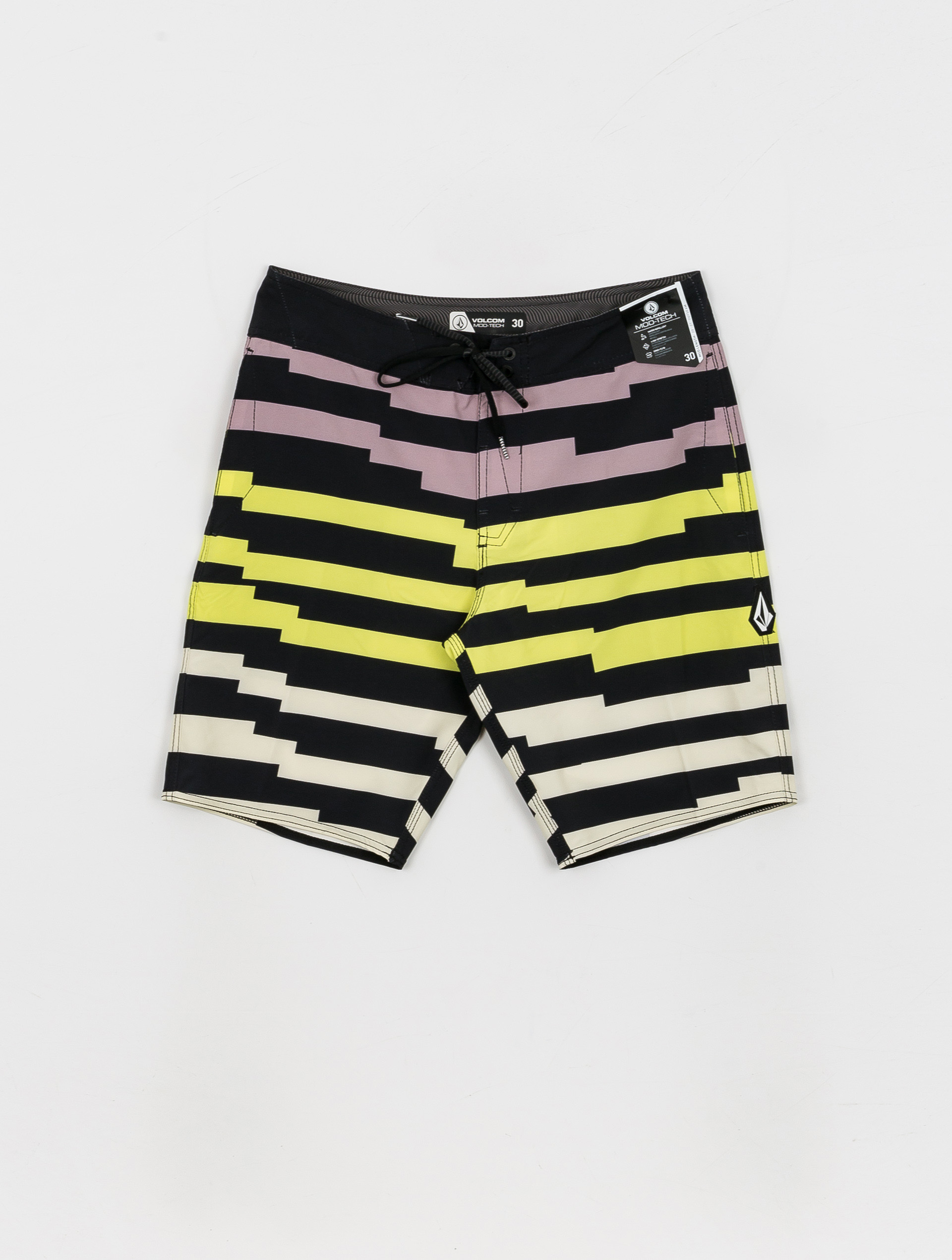 Plážové kraťasy Volcom Juxt Quarta Mod 20 (black)