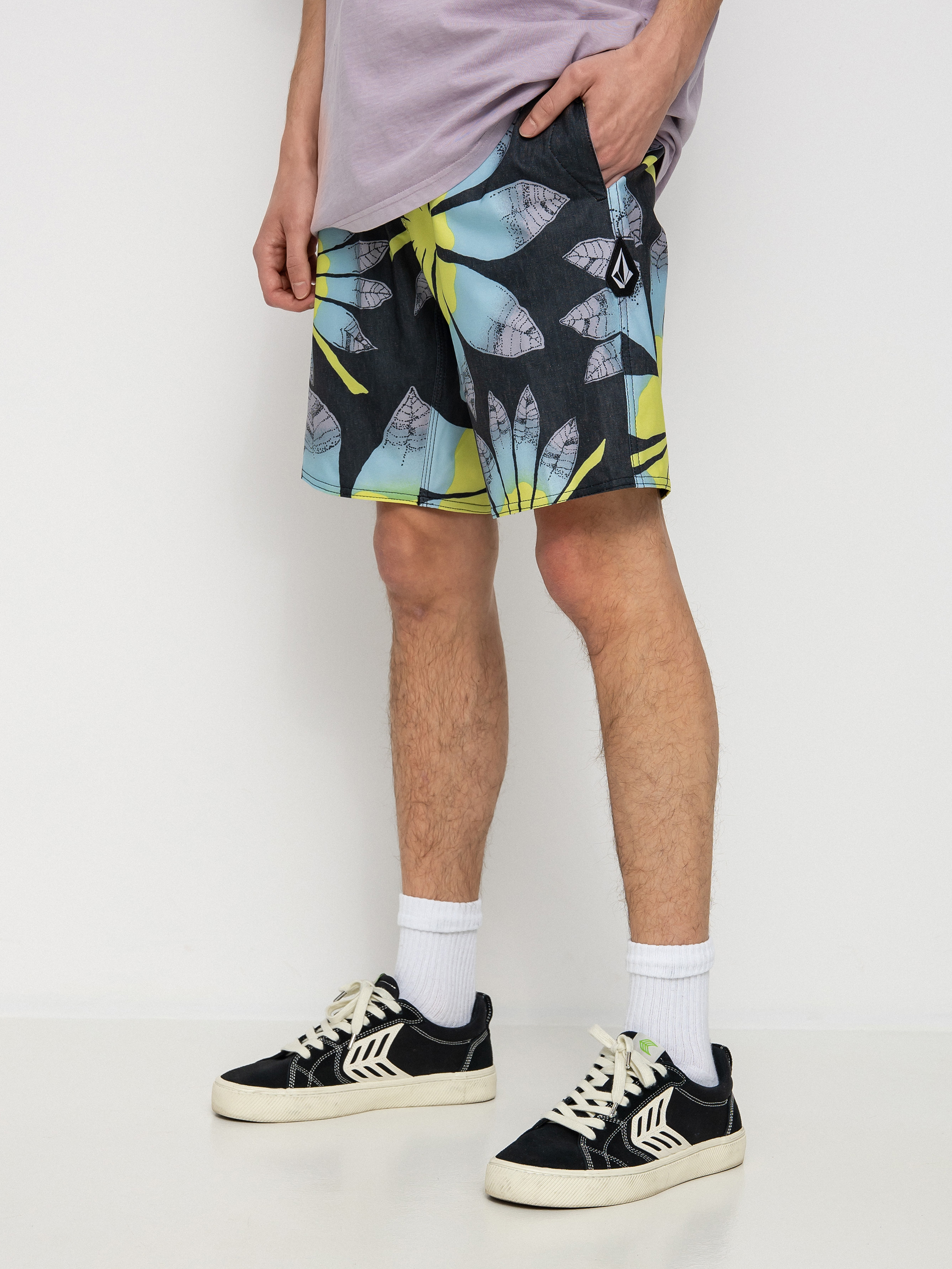 Plážové kraťasy Volcom Sunder Stoney 19 (black)