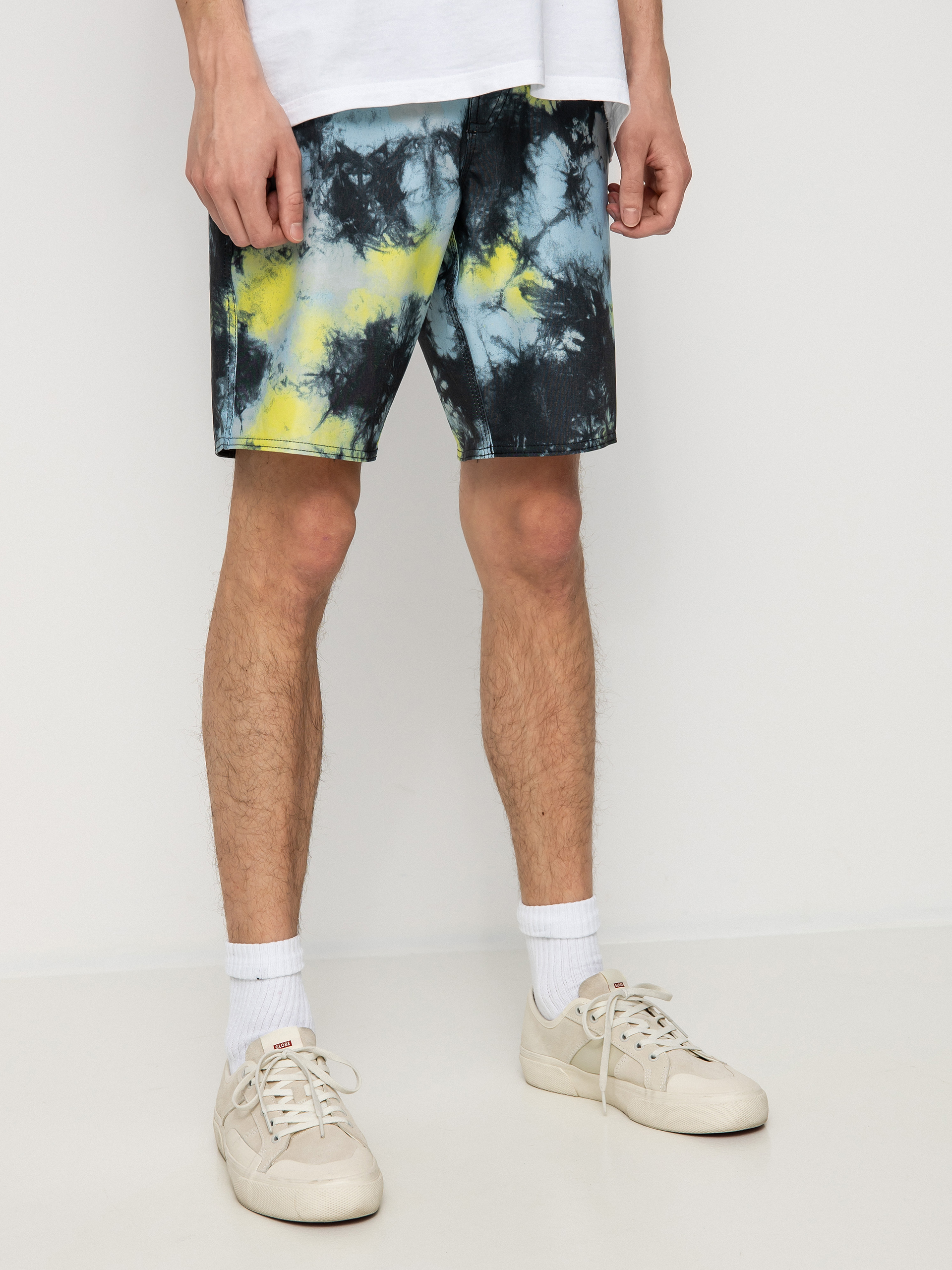 Plážové kraťasy Volcom Saturate Stoney 19 (lime tie dye)