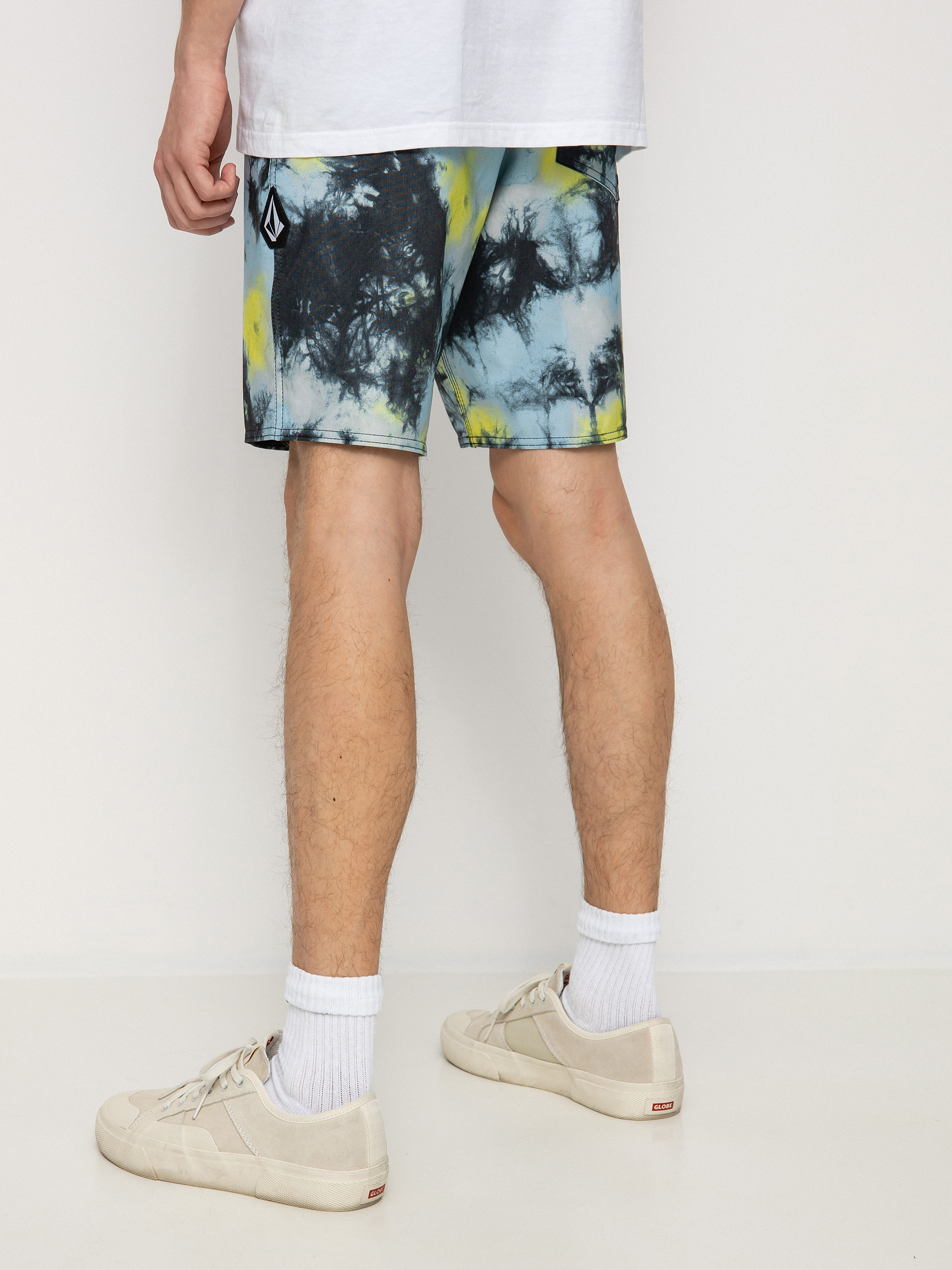 Plážové kraťasy Volcom Saturate Stoney 19 (lime tie dye)