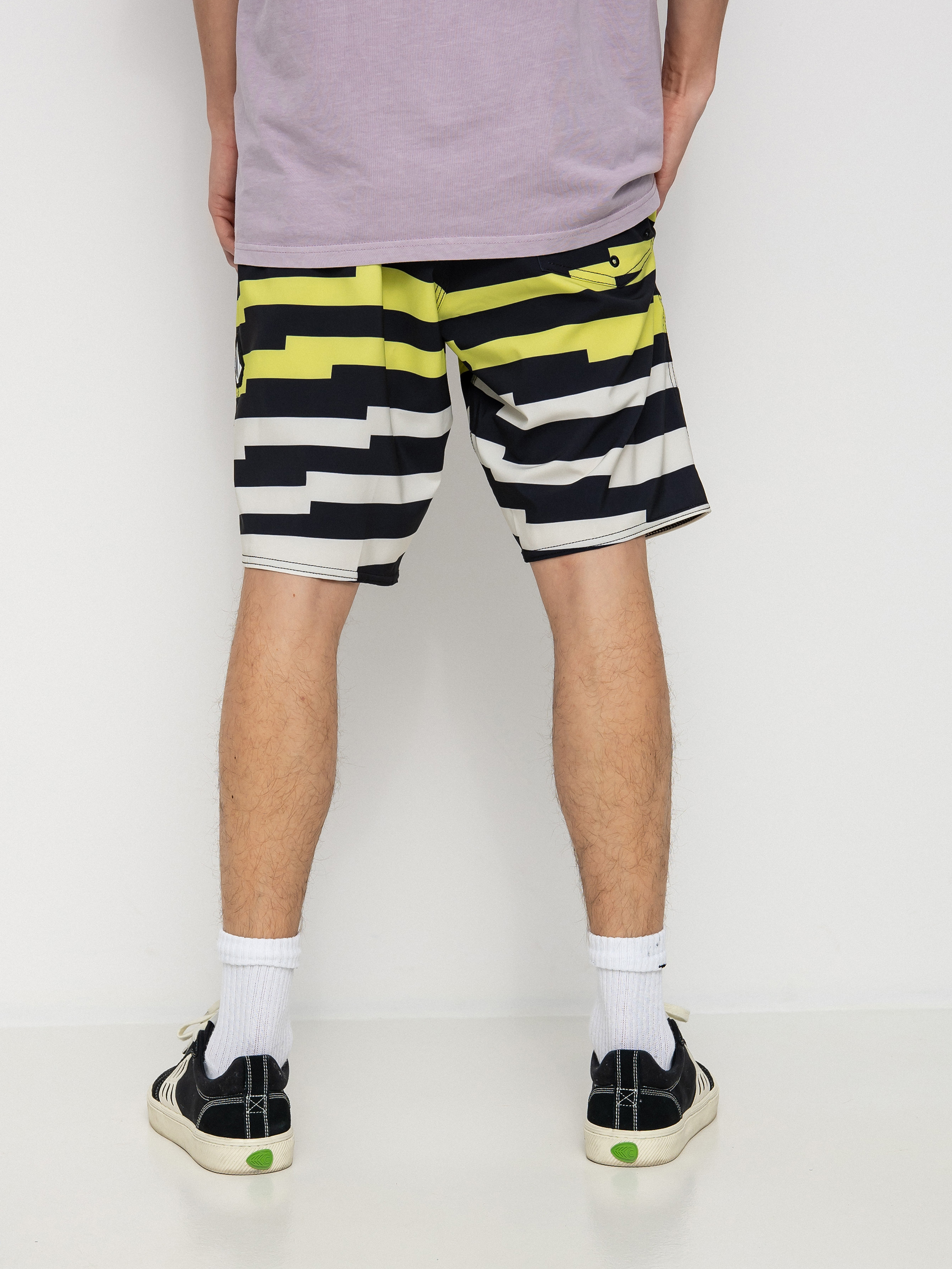 Plážové kraťasy Volcom Juxt Quarta Mod 20 (black)