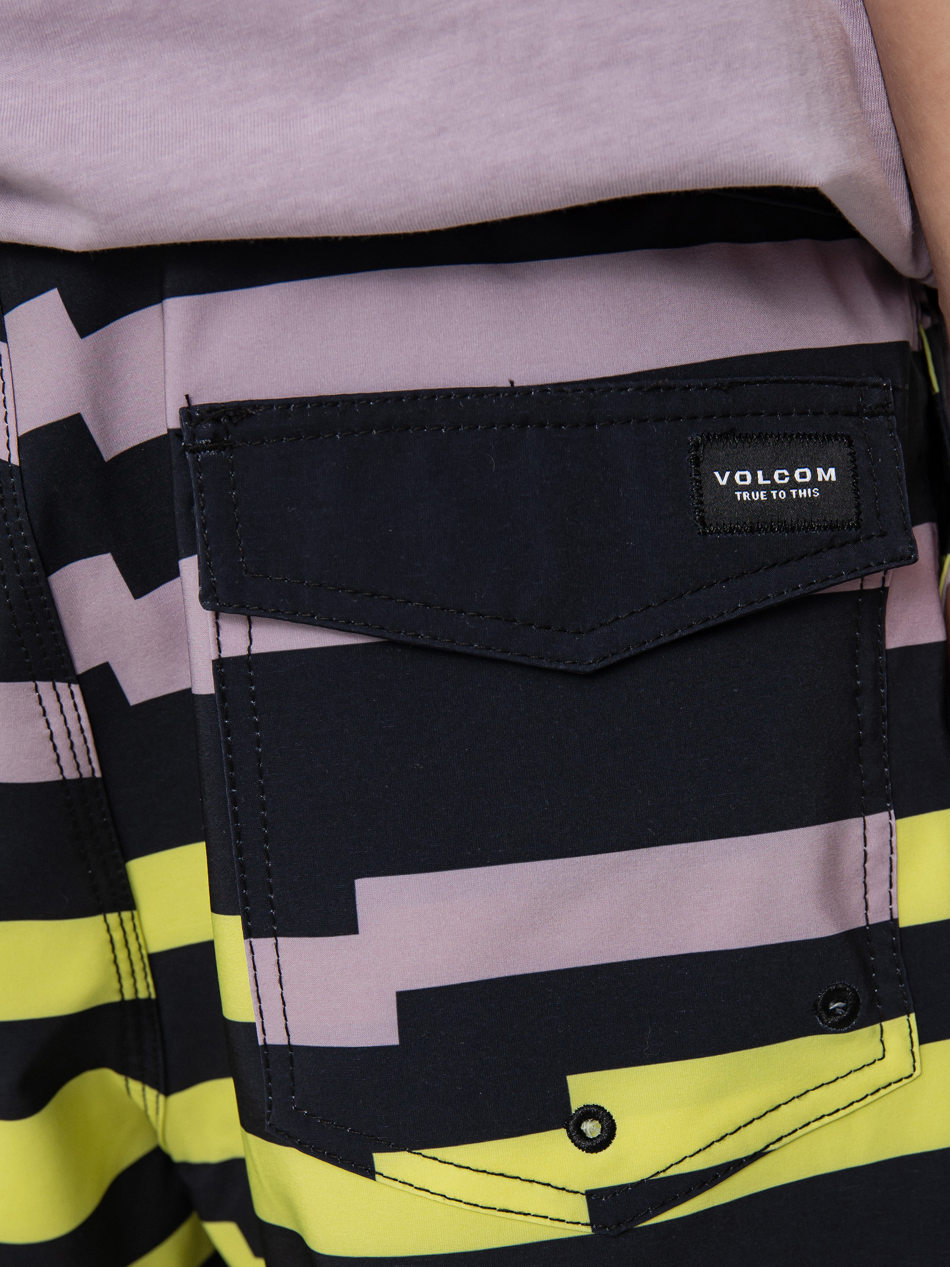 Plážové kraťasy Volcom Juxt Quarta Mod 20 (black)