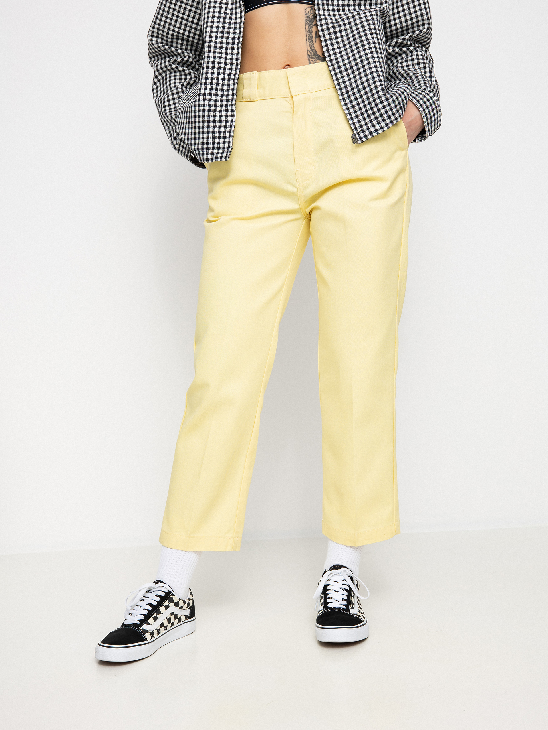 Kalhoty Dickies 874 Cropped Wmn (pale banana)