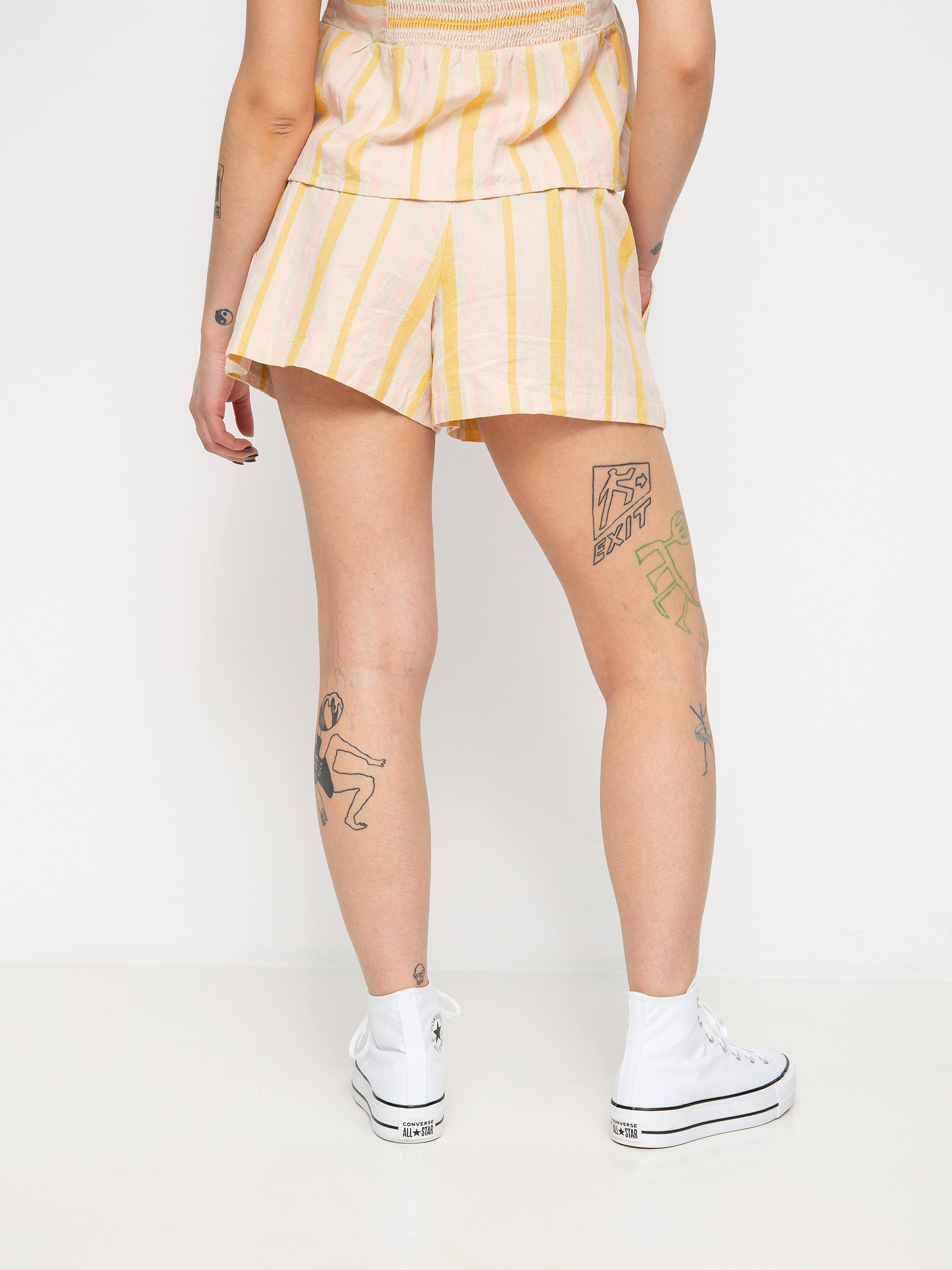 Kraťasy Roxy Handmade Life Wmn (tapioca alla stripe verticale)