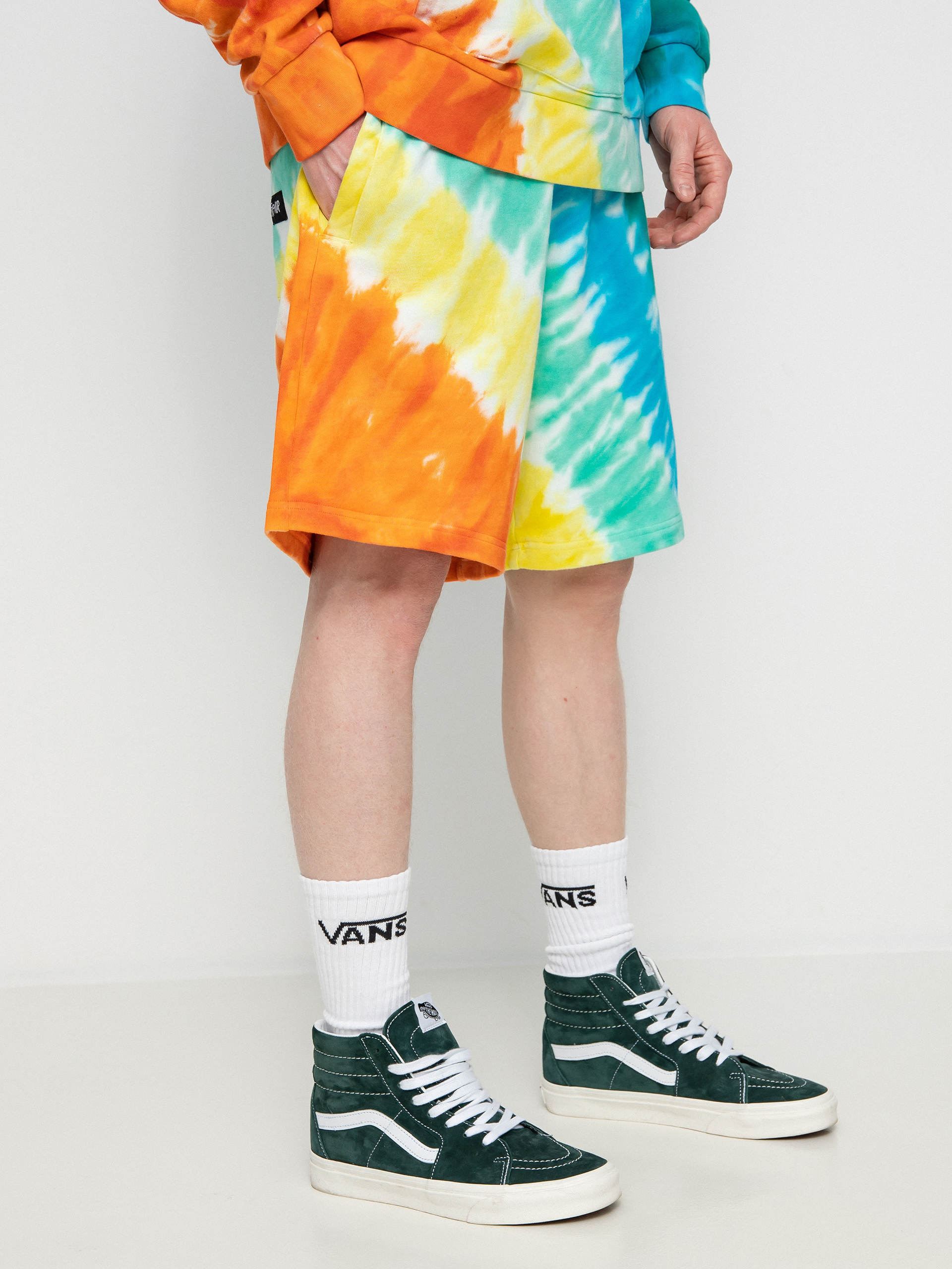 Kraťasy RipNDip Prisma (teal rainbow dye)