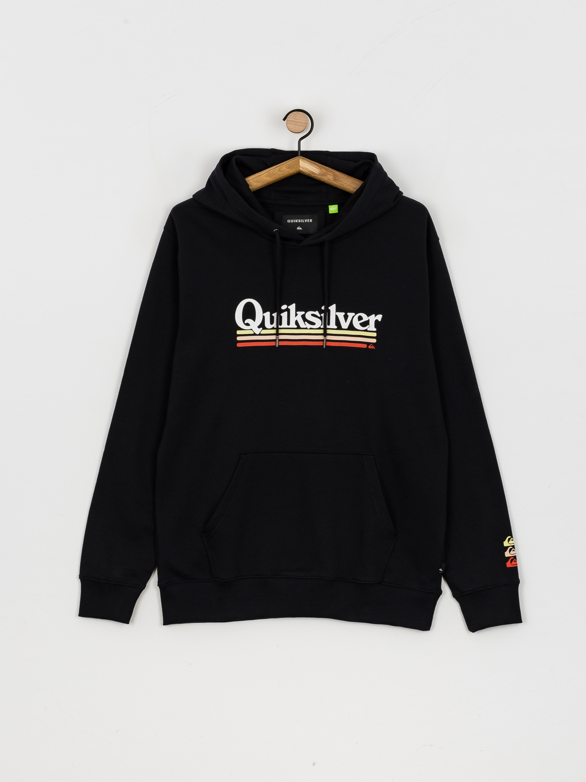 Mikina s kapucí Quiksilver On The Line HD (black)