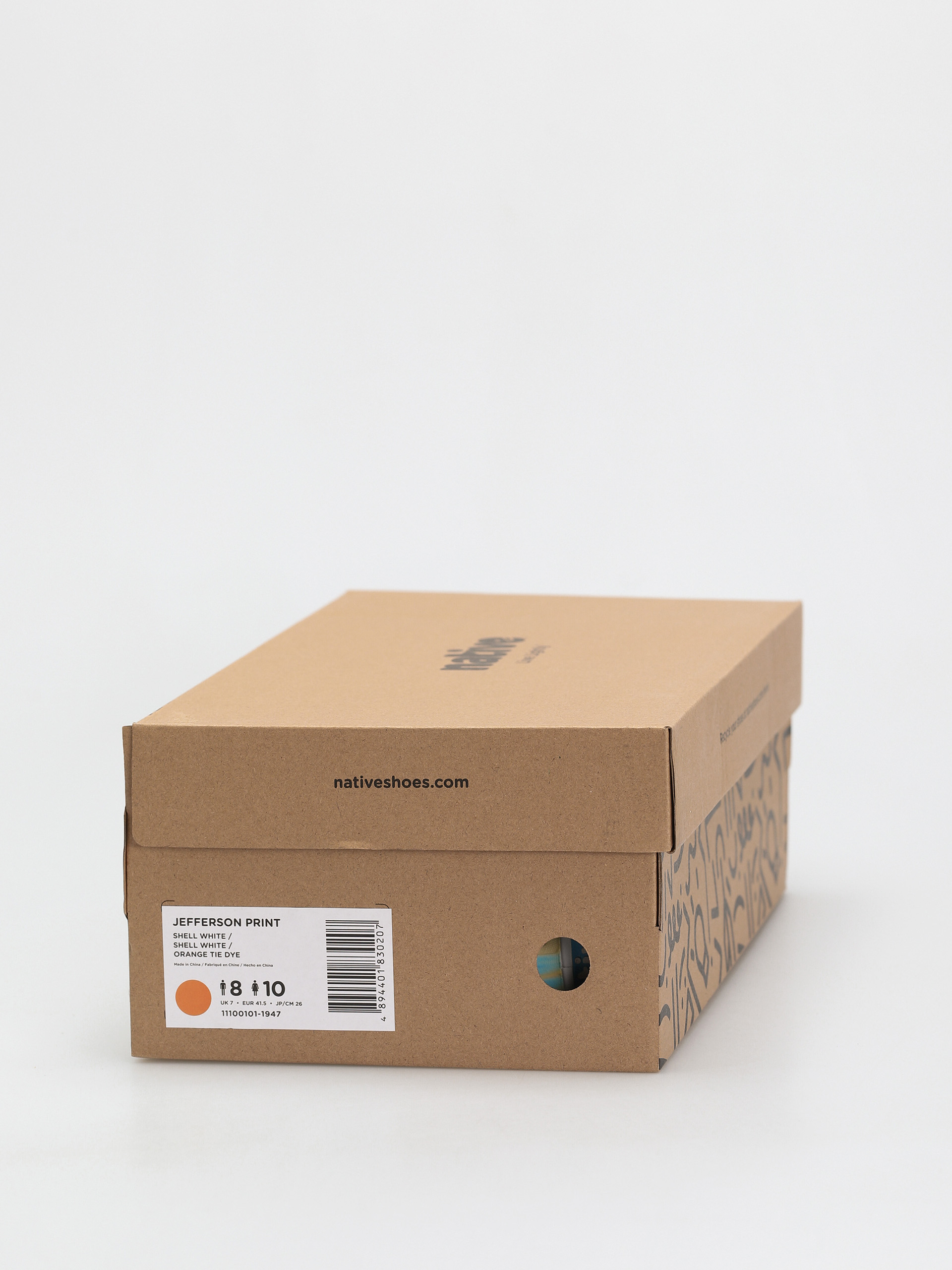 Boty Native Jefferson Print (shell white/shell white/orange tie dye)