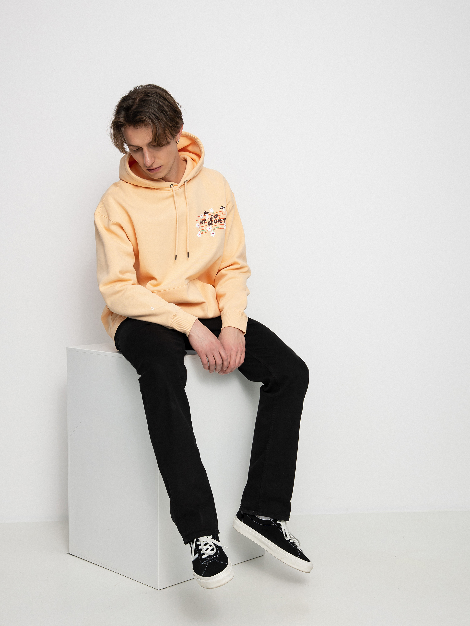 Mikina s kapucí Volcom Egle Zvirblyte HD (cream blush)