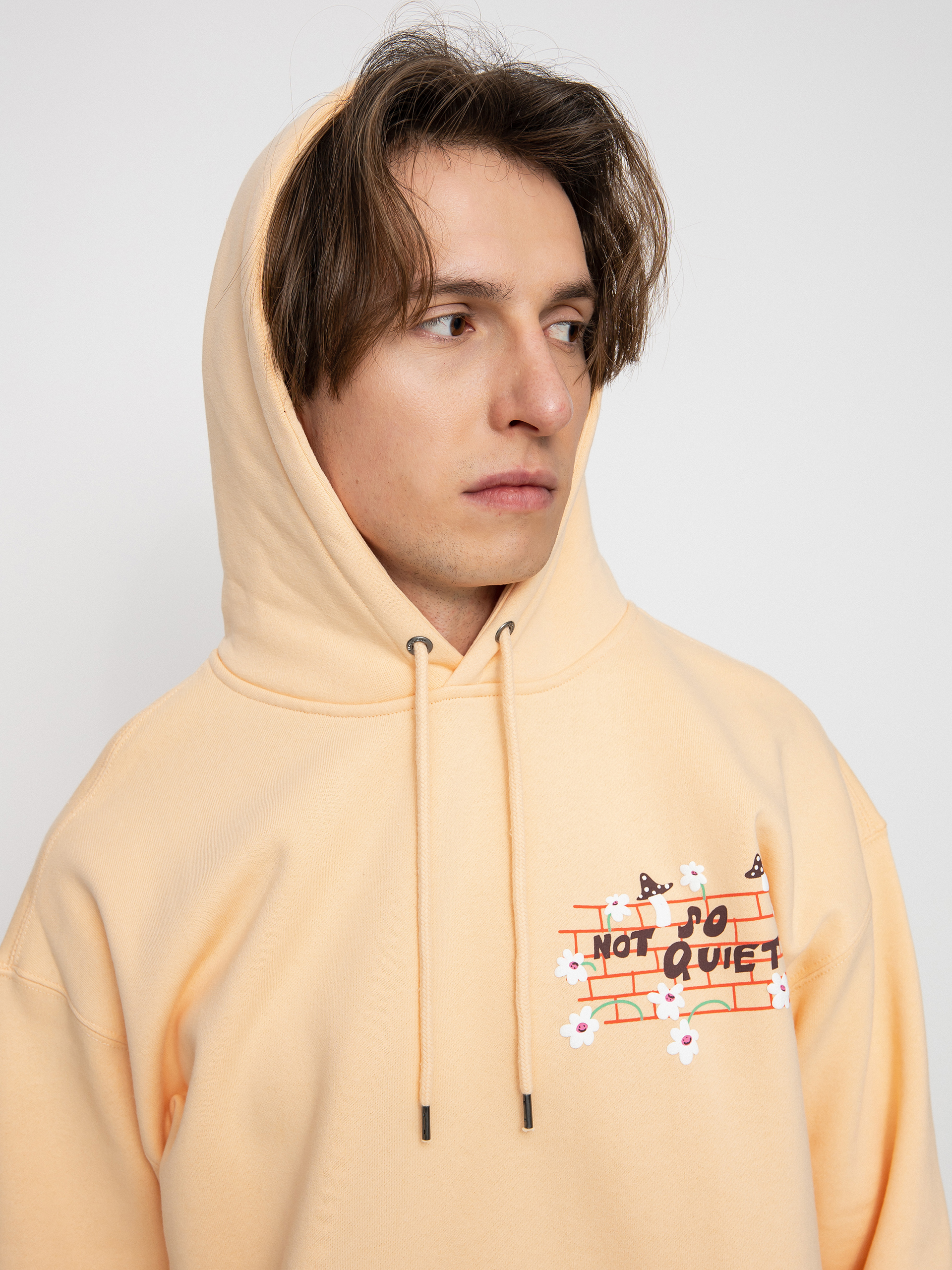 Mikina s kapucí Volcom Egle Zvirblyte HD (cream blush)