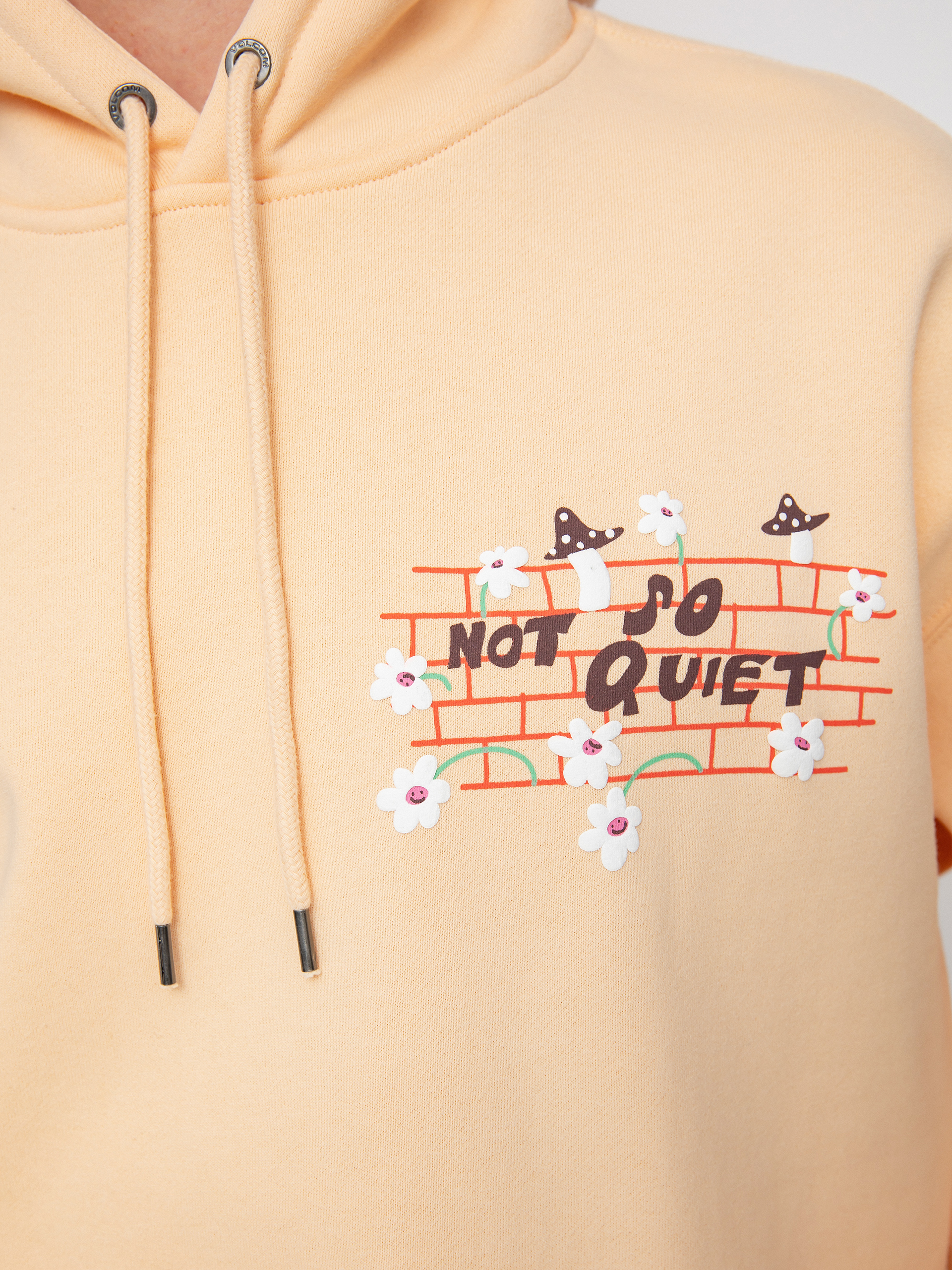 Mikina s kapucí Volcom Egle Zvirblyte HD (cream blush)