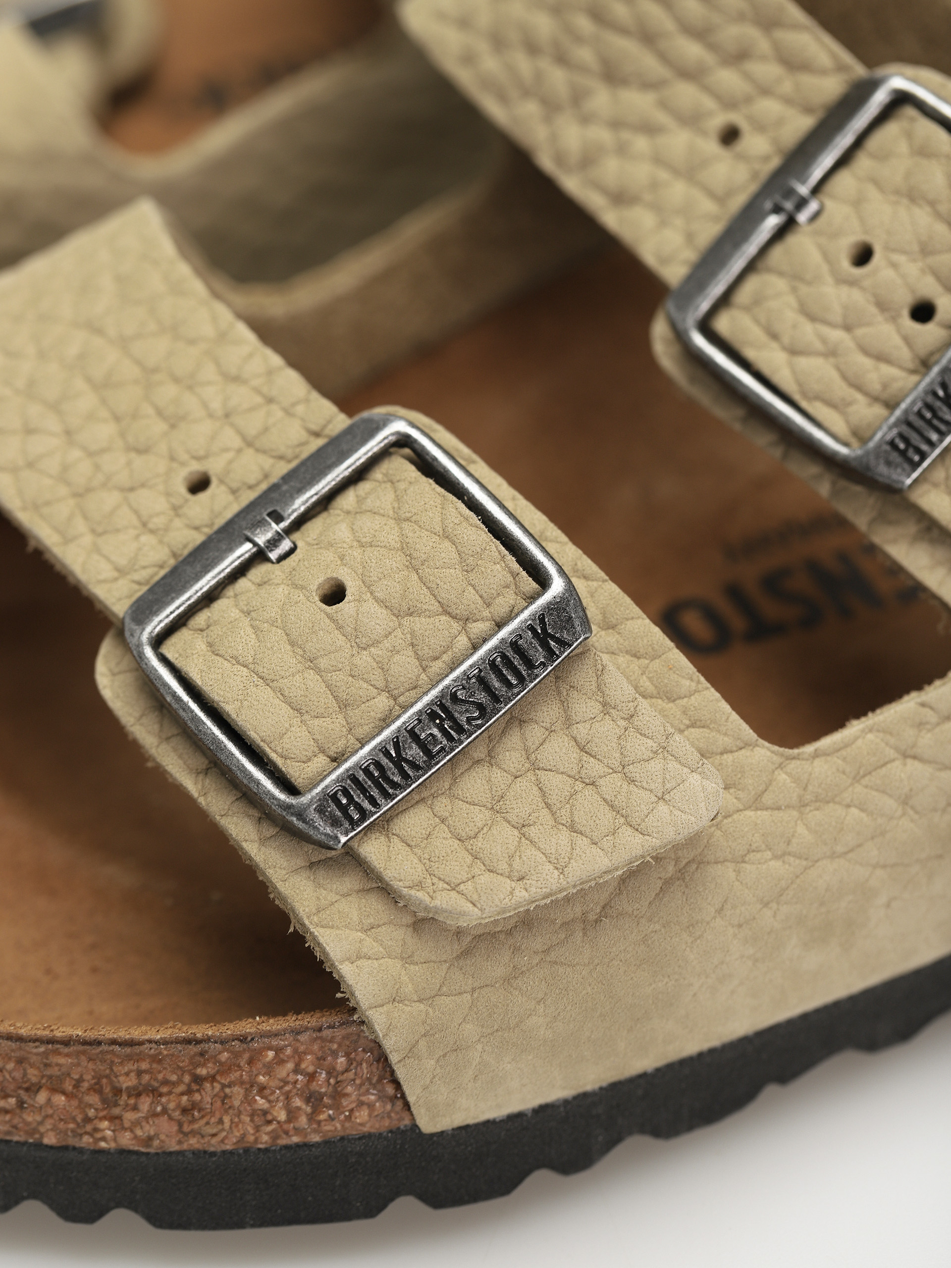 Plážovky Birkenstock Arizona Regular (faded khaki nubuck leather)