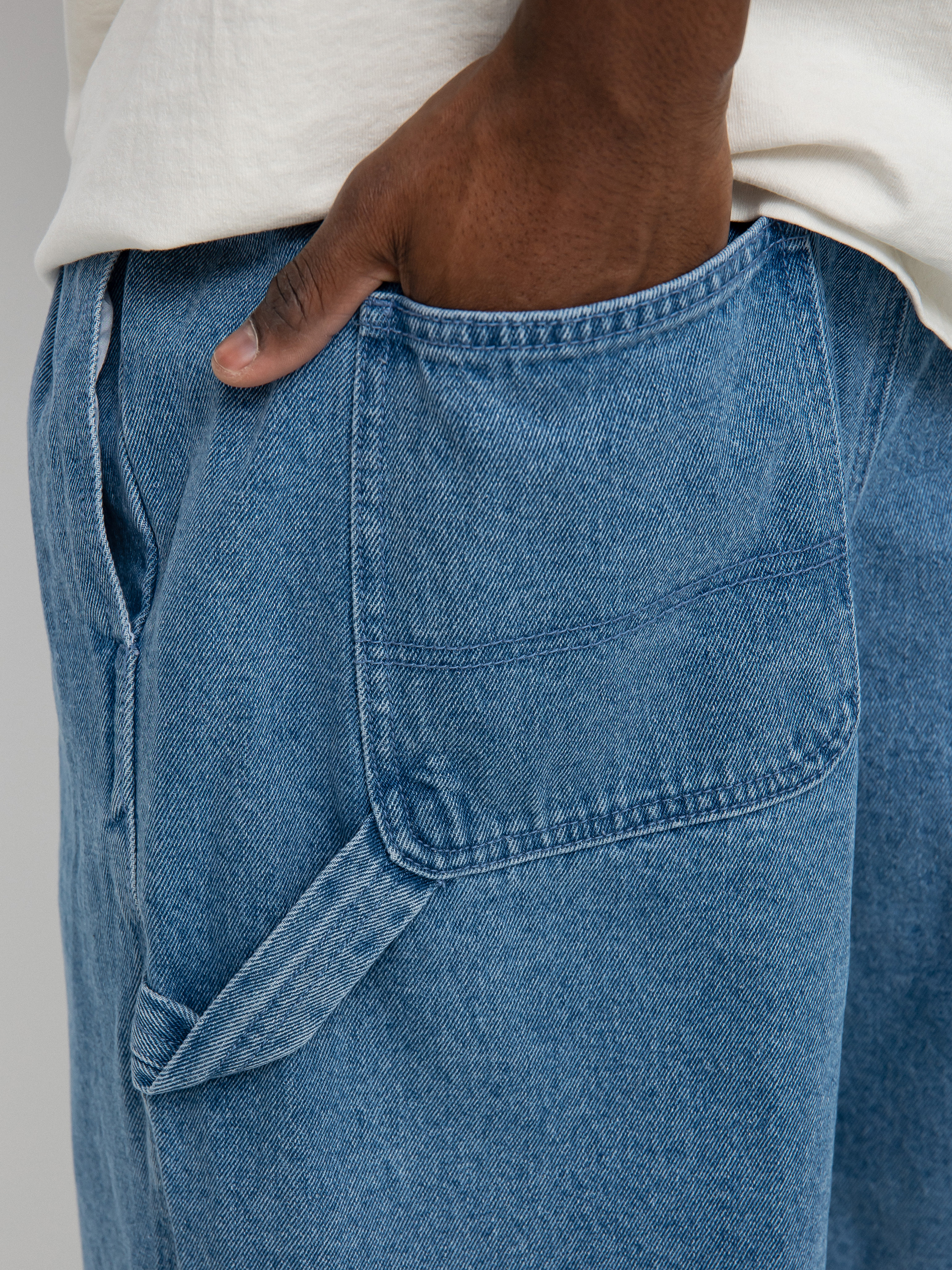 Kraťasy OBEY Easy Denim Carpenter (light indigo)