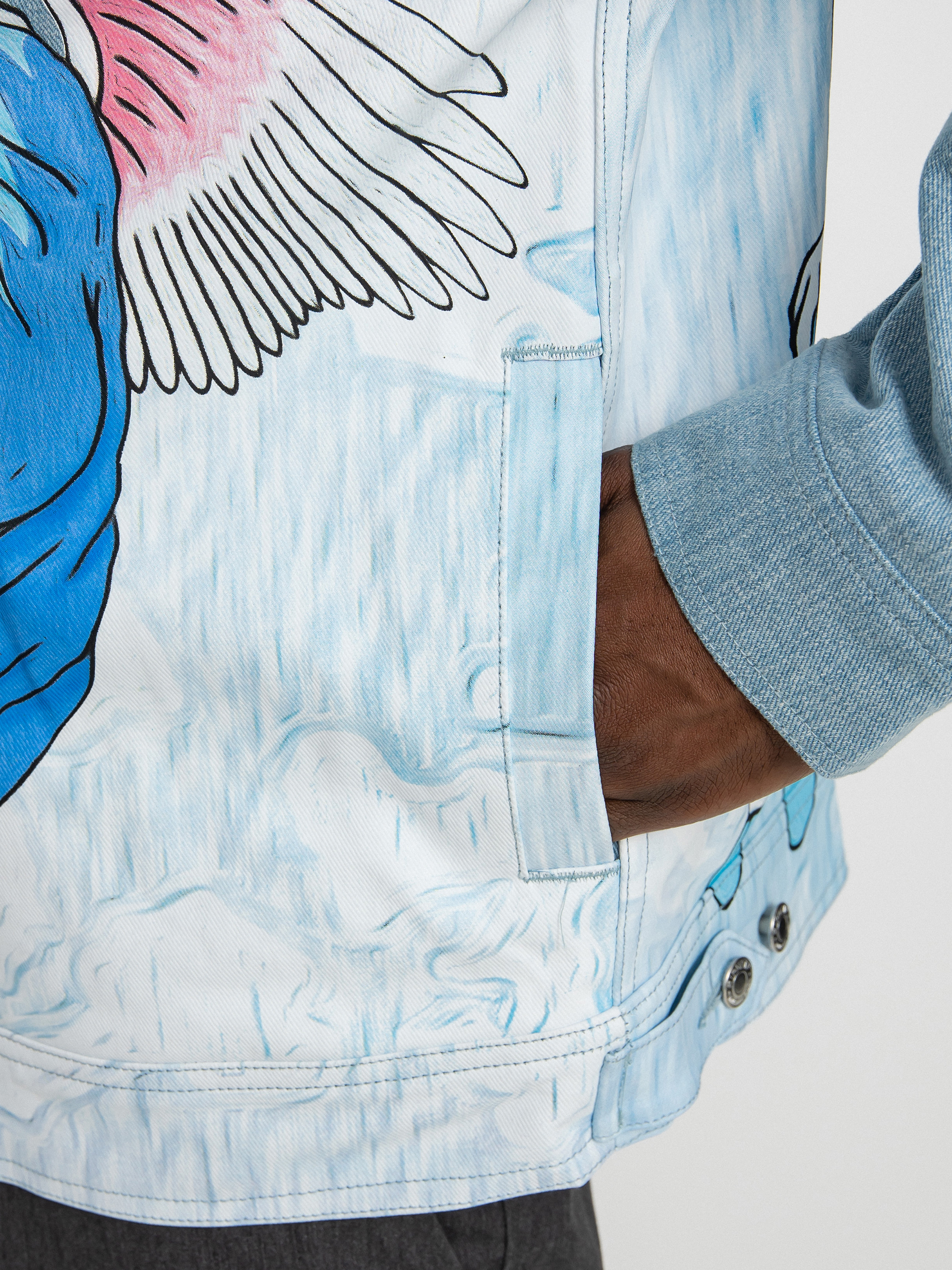 Apparel Ripndip Heaven And Hell Hoodie Denim Jacket Ripndip Heaven