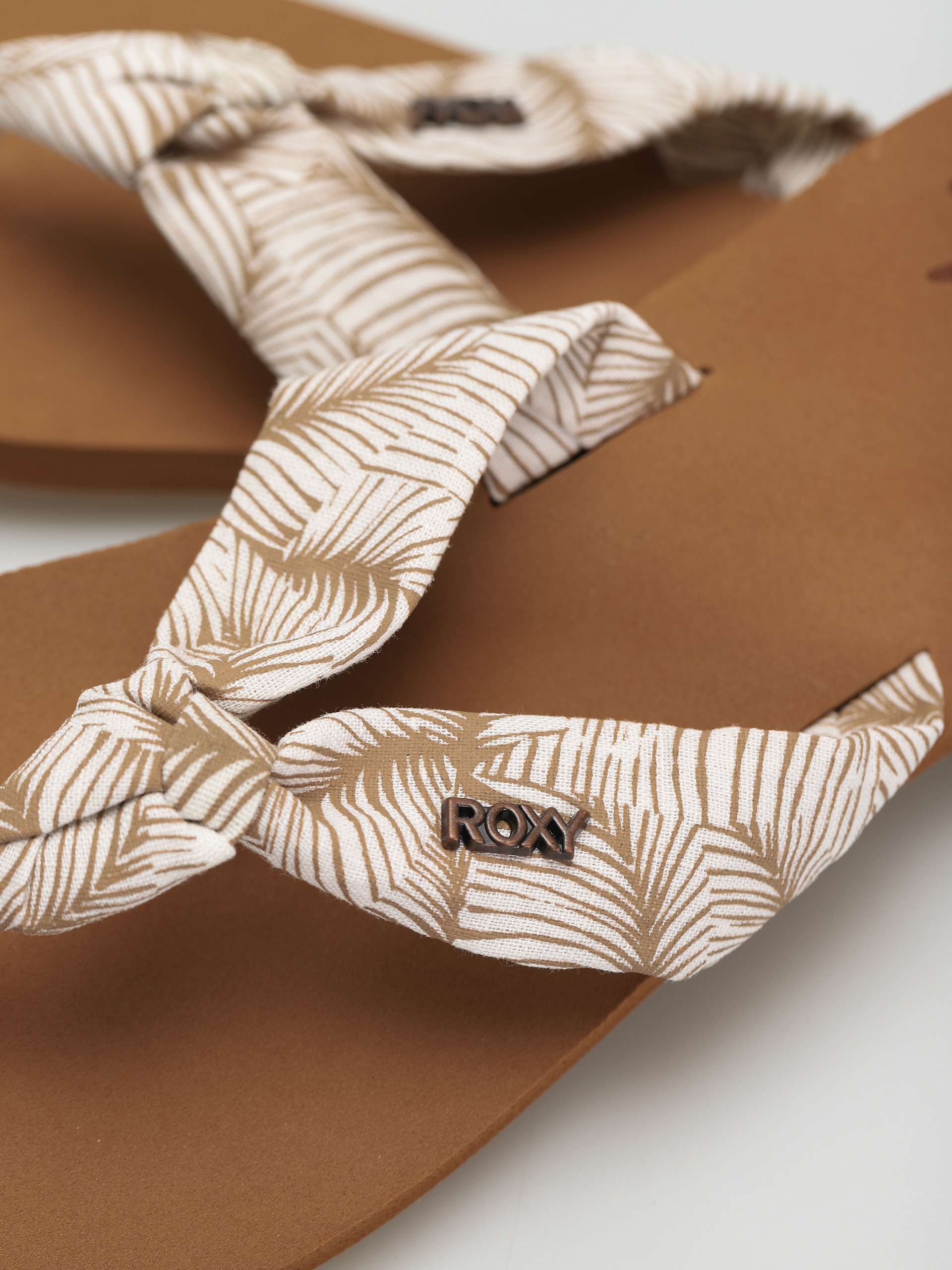 Plážovky Roxy Paia IV Wmn (beige/white)