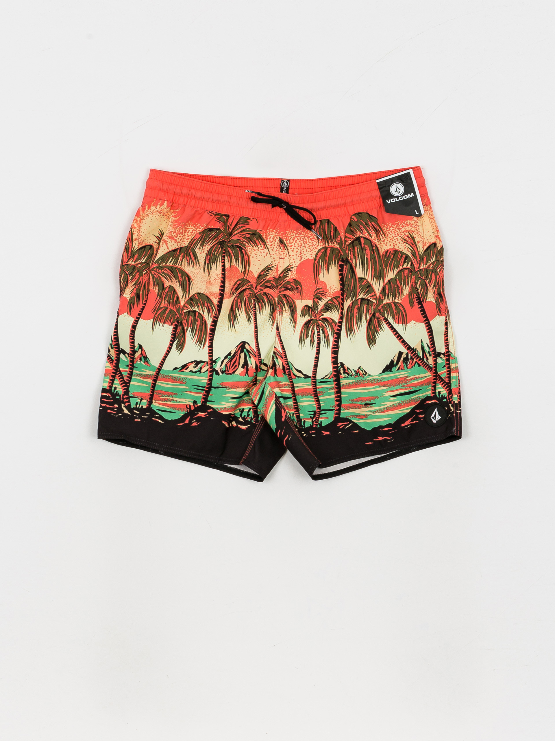 Plážové kraťasy Volcom Novelty Trunk 17 (living coral)