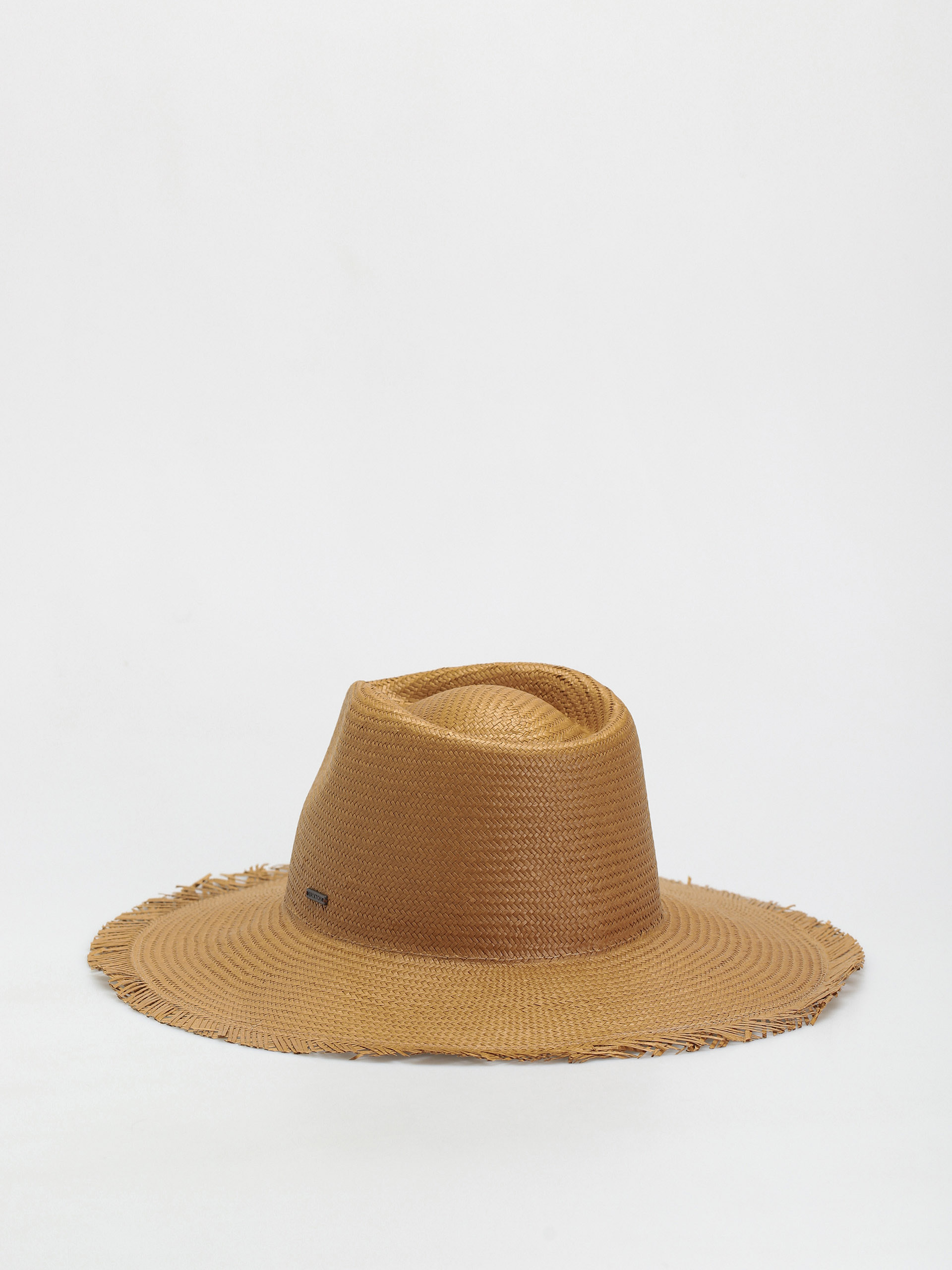 Klobouk Brixton Jo Straw Frayed Fedora (copper)