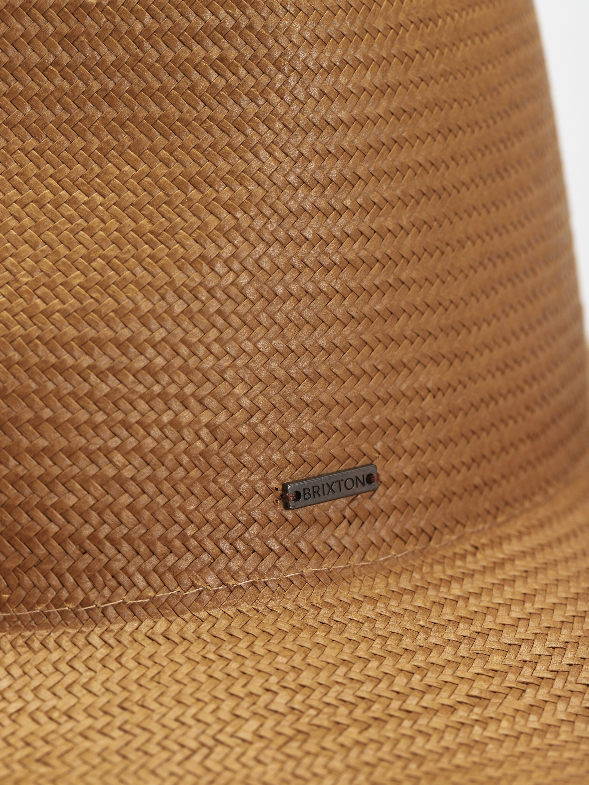 Klobouk Brixton Jo Straw Frayed Fedora (copper)