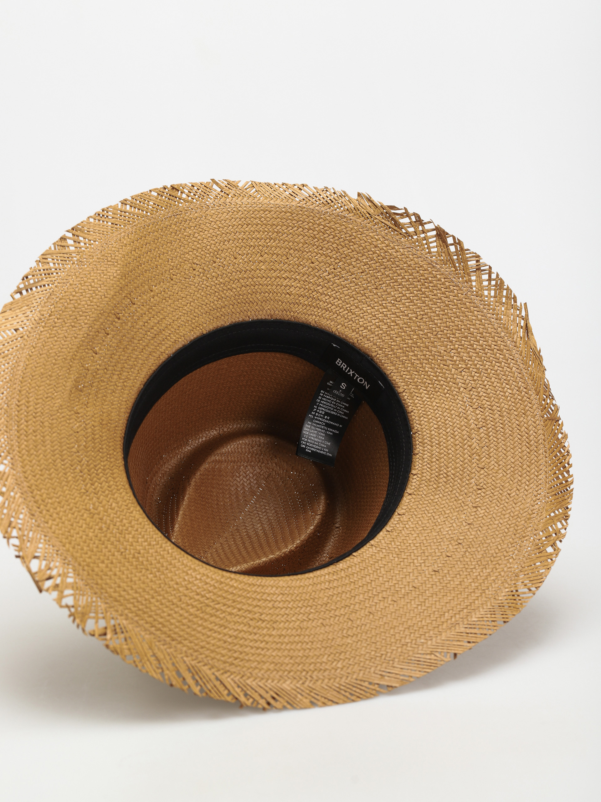 Klobouk Brixton Jo Straw Frayed Fedora (copper)