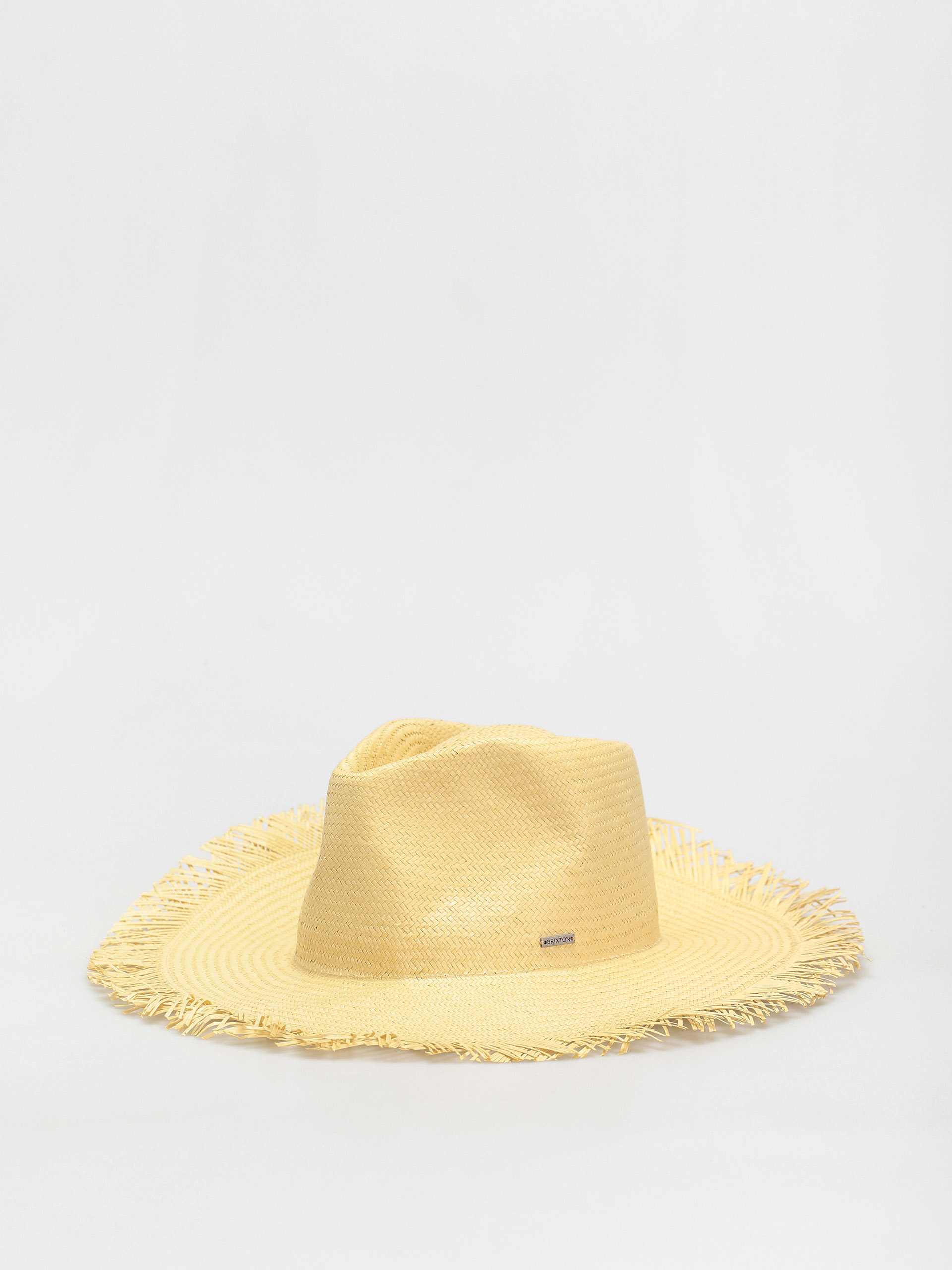 Klobouk Brixton Jo Straw Frayed Fedora (honey)