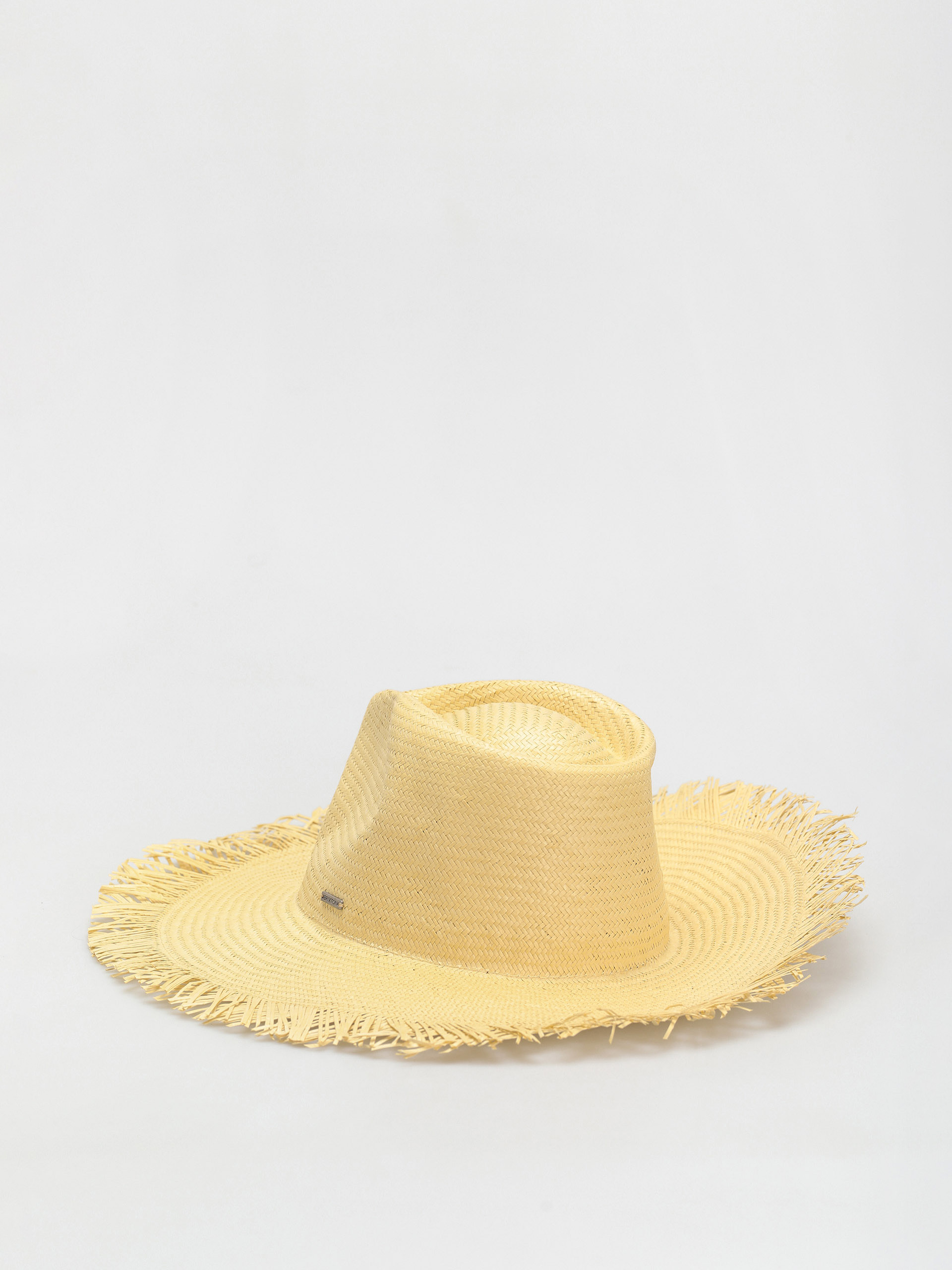 Klobouk Brixton Jo Straw Frayed Fedora (honey)