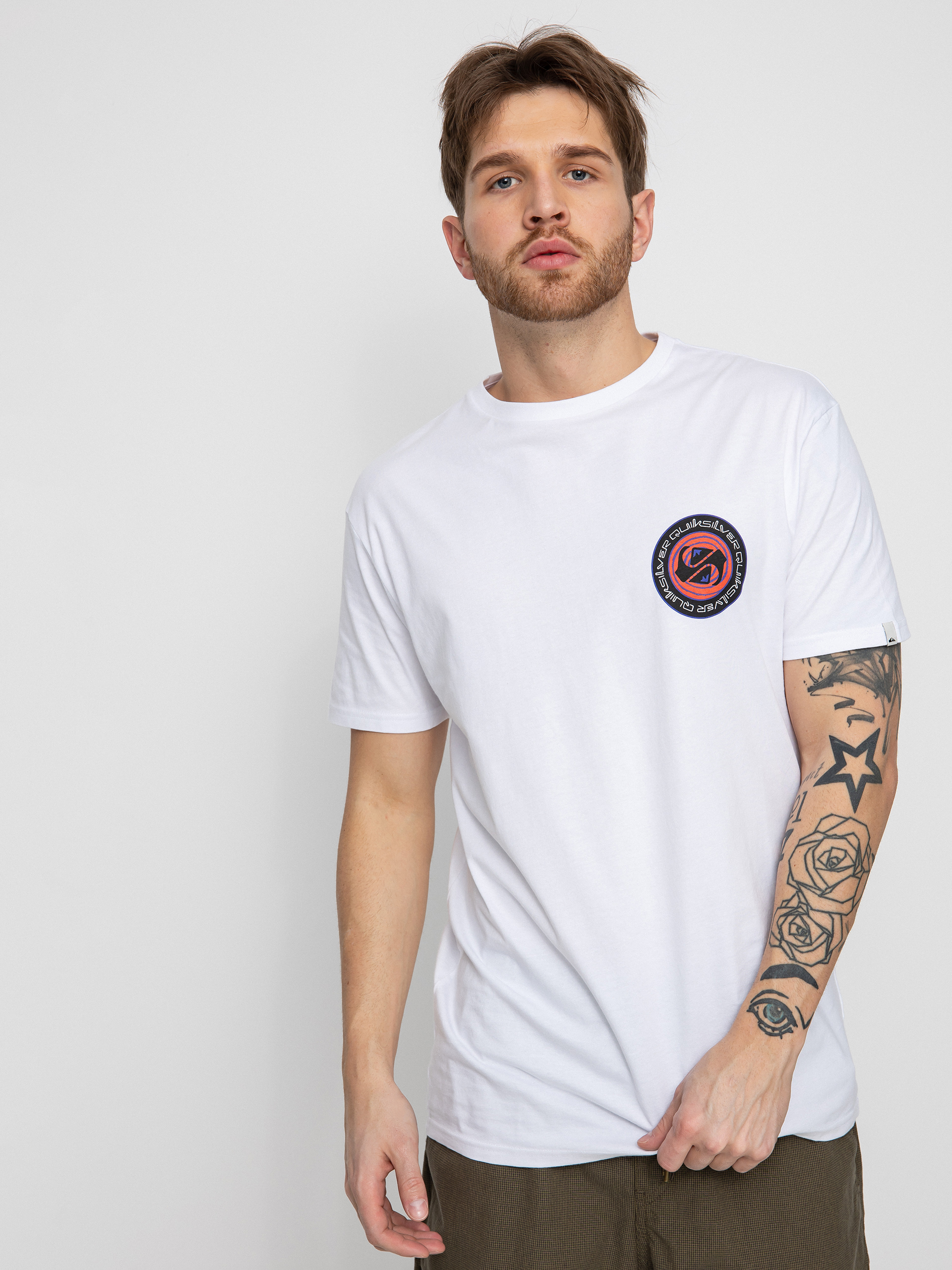 Tričko Quiksilver Circle Game (white)