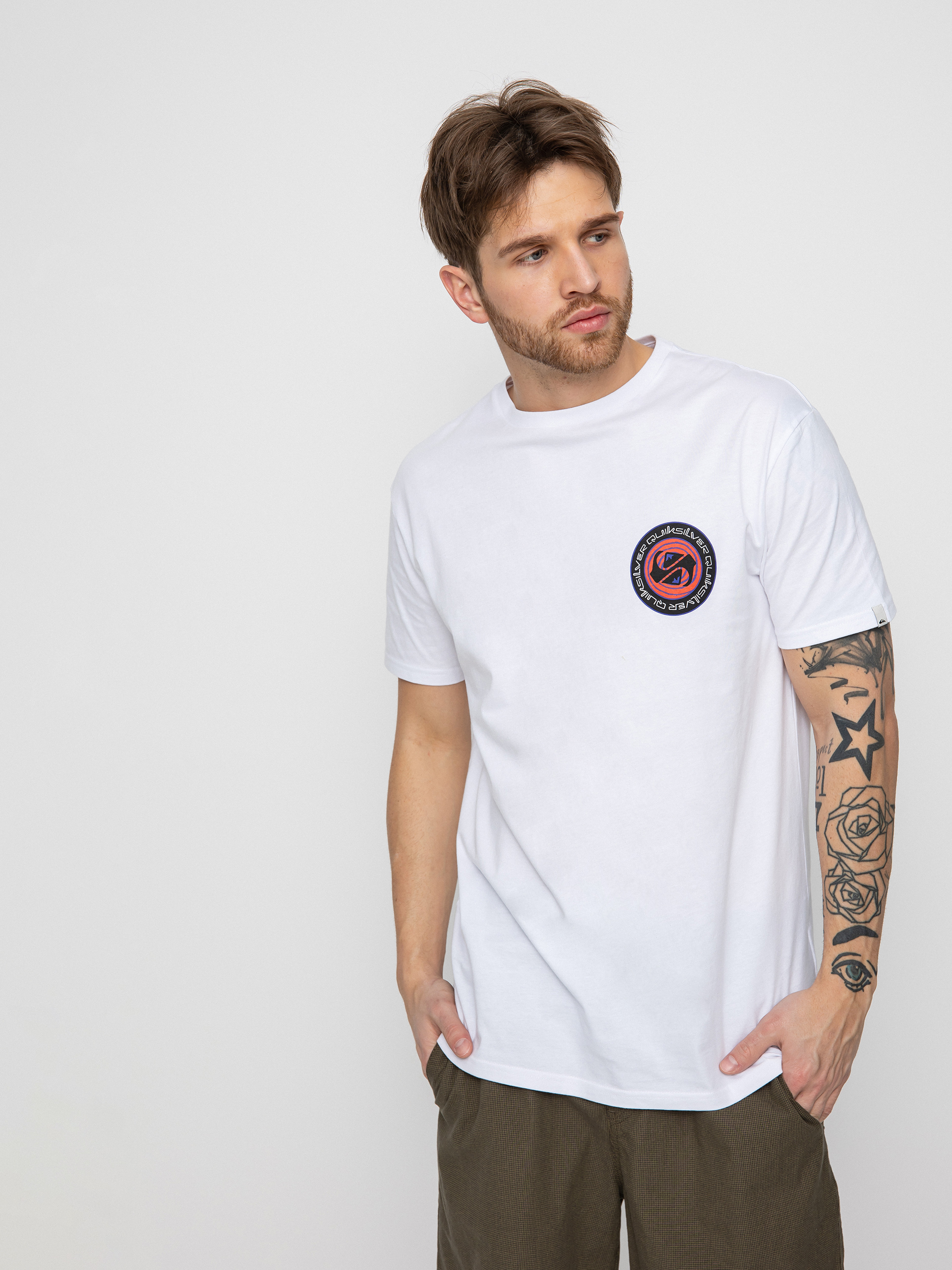 Tričko Quiksilver Circle Game (white)