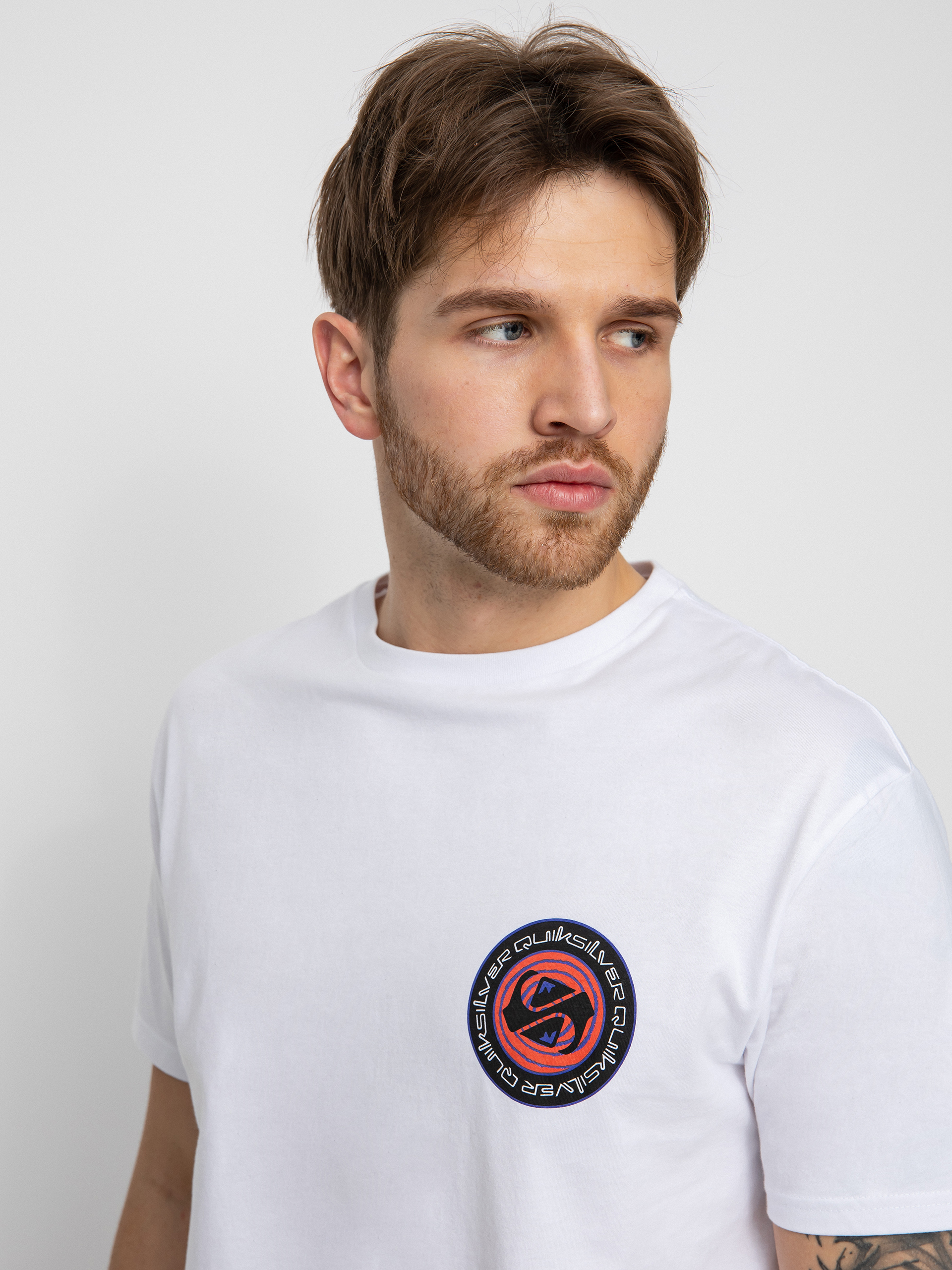 Tričko Quiksilver Circle Game (white)