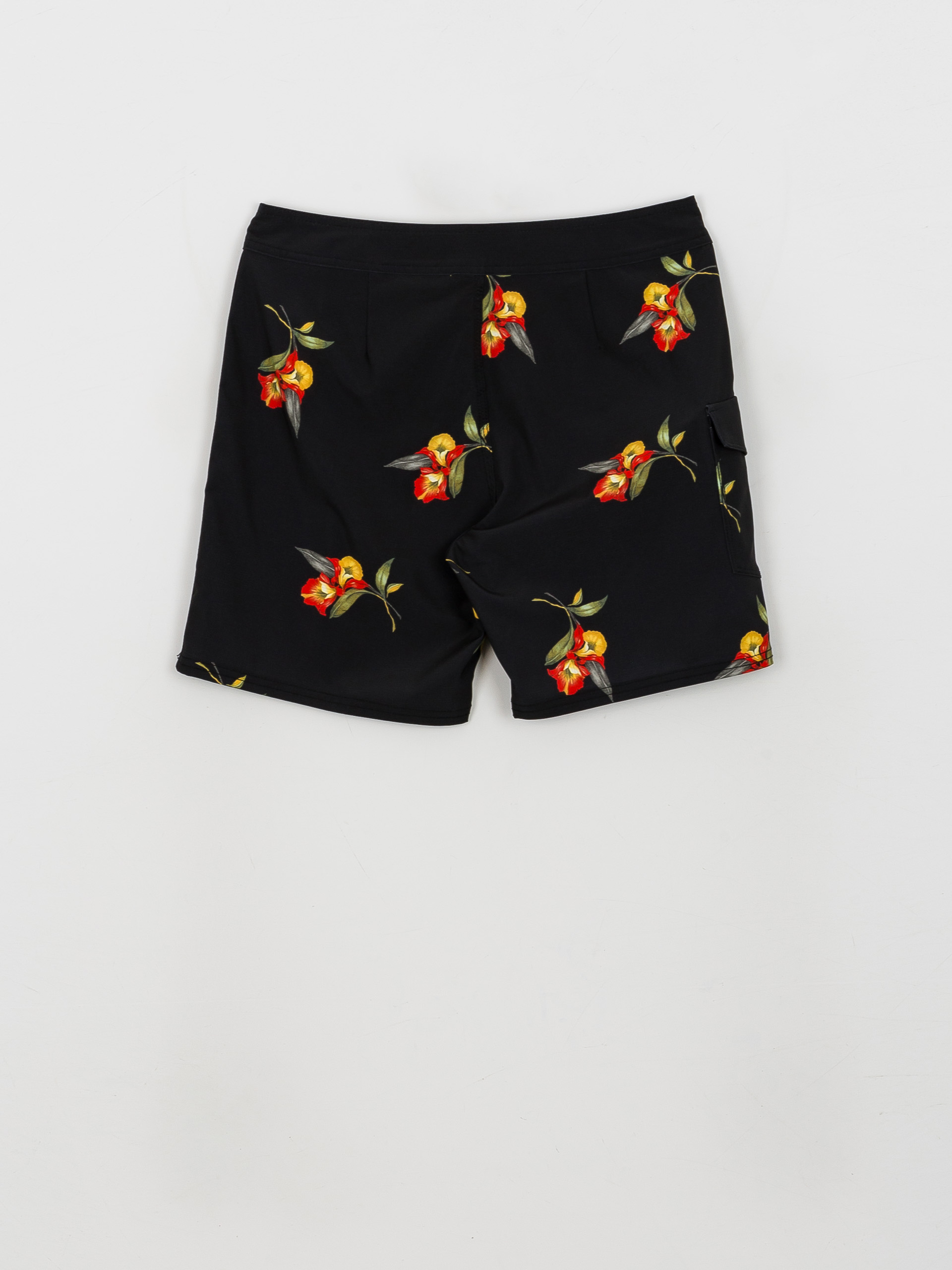 Plážové kraťasy RVCA Restless Trunk (black floral)