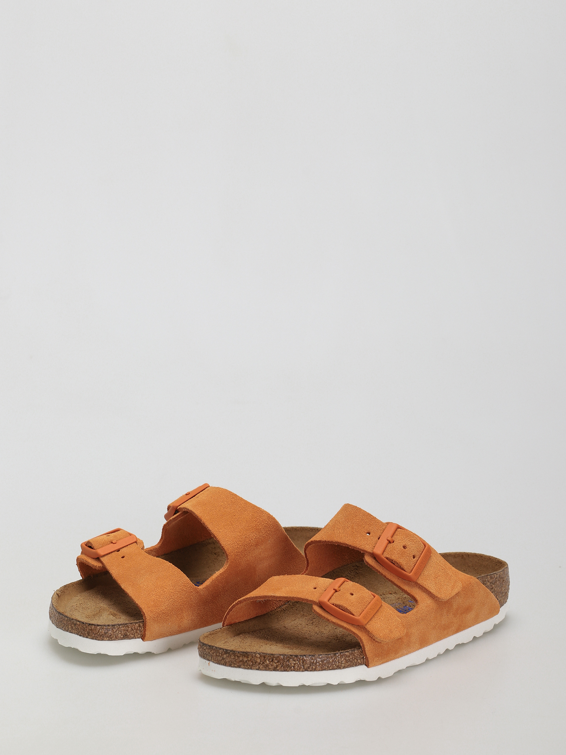 Plážovky Birkenstock Arizona Sfb Narrow Wmn (russet orange suede leather)