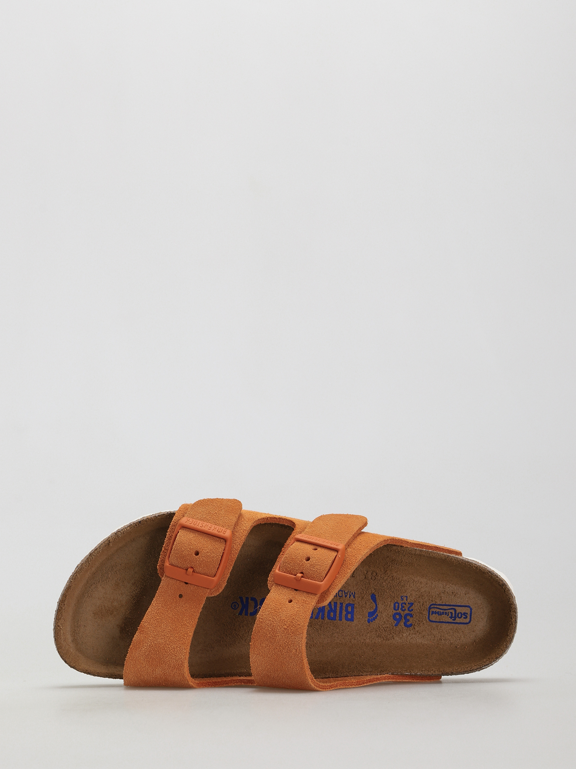 Plážovky Birkenstock Arizona Sfb Narrow Wmn (russet orange suede leather)
