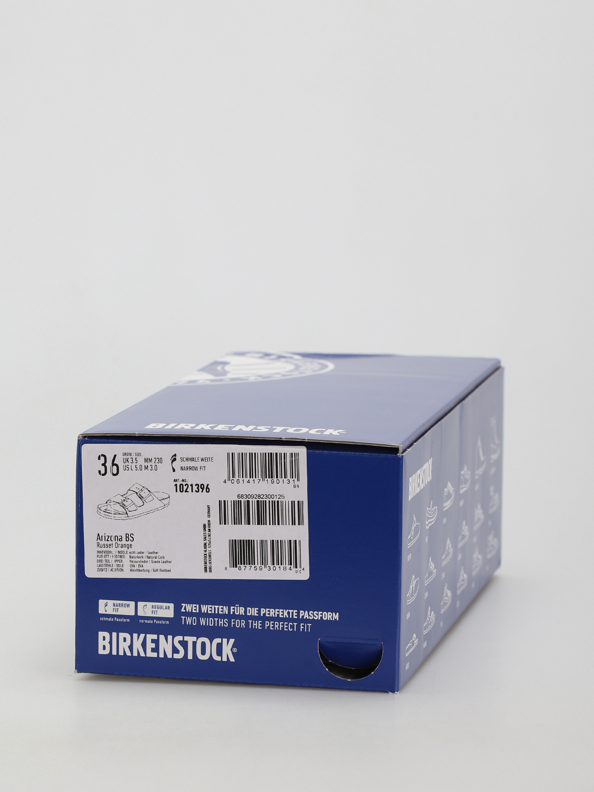 Plážovky Birkenstock Arizona Sfb Narrow Wmn (russet orange suede leather)