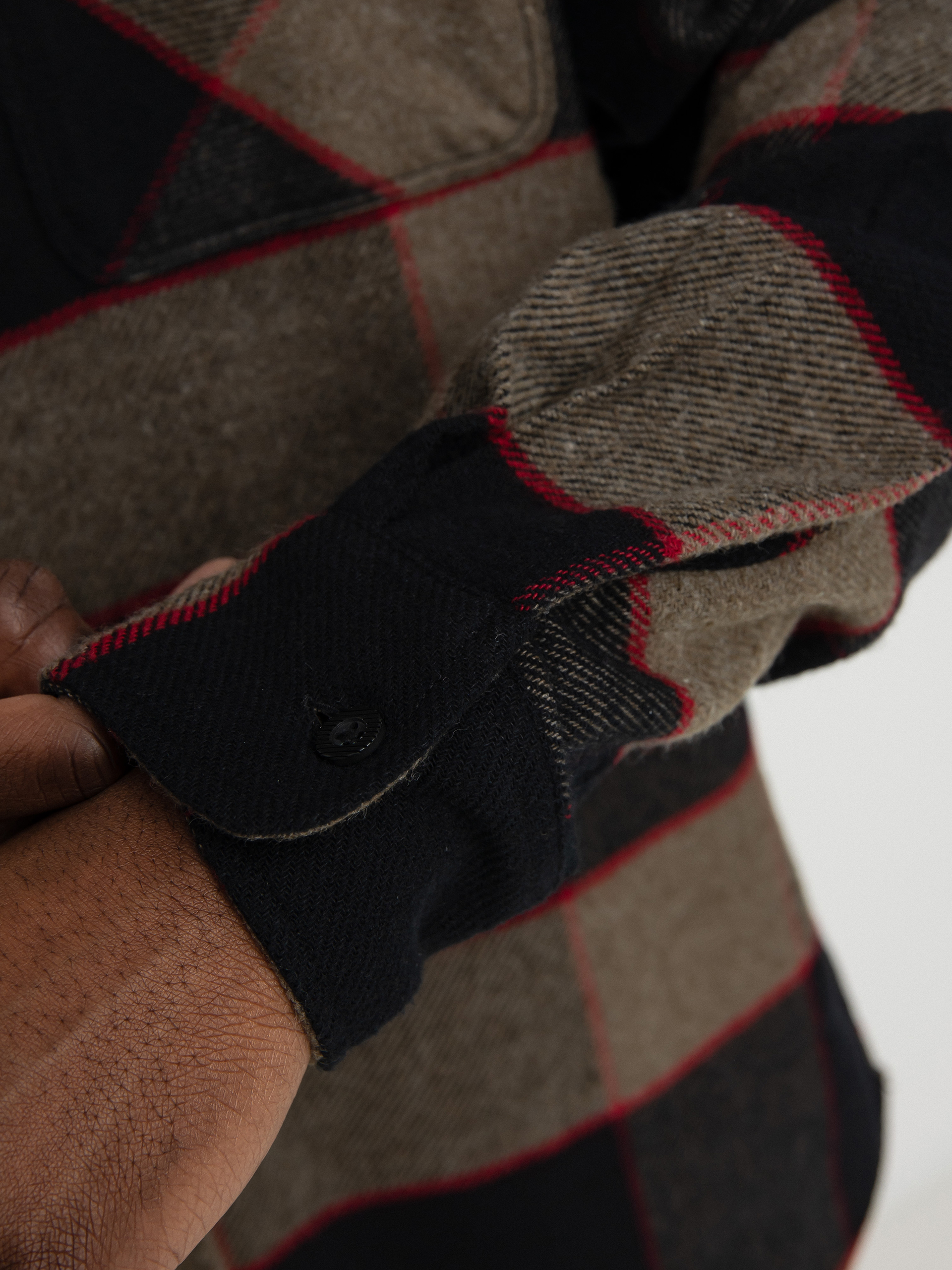 Košile Brixton Bowery Flannel Ls (heather grey/charcoal)