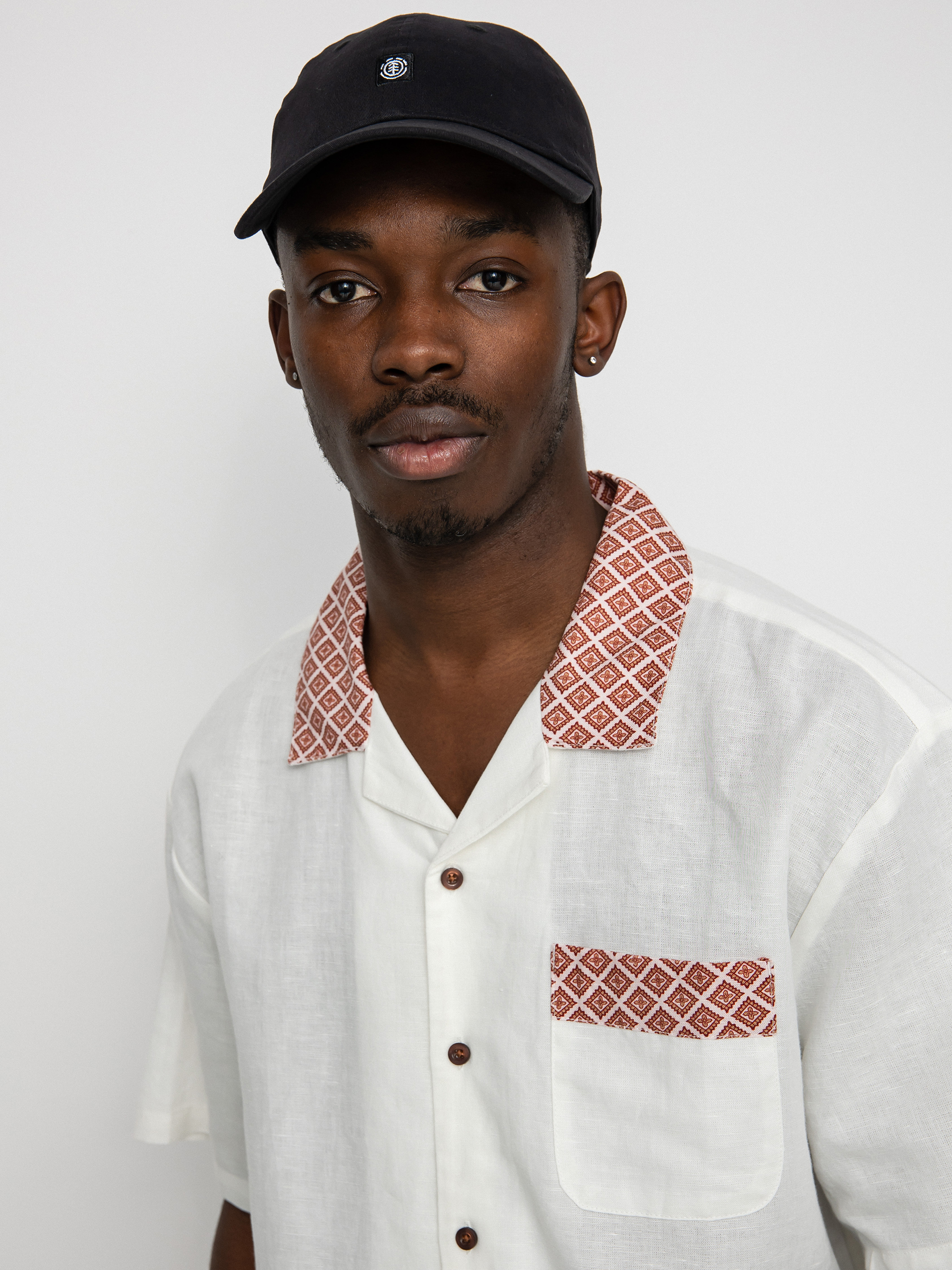 Košile Brixton Bunker (off white)