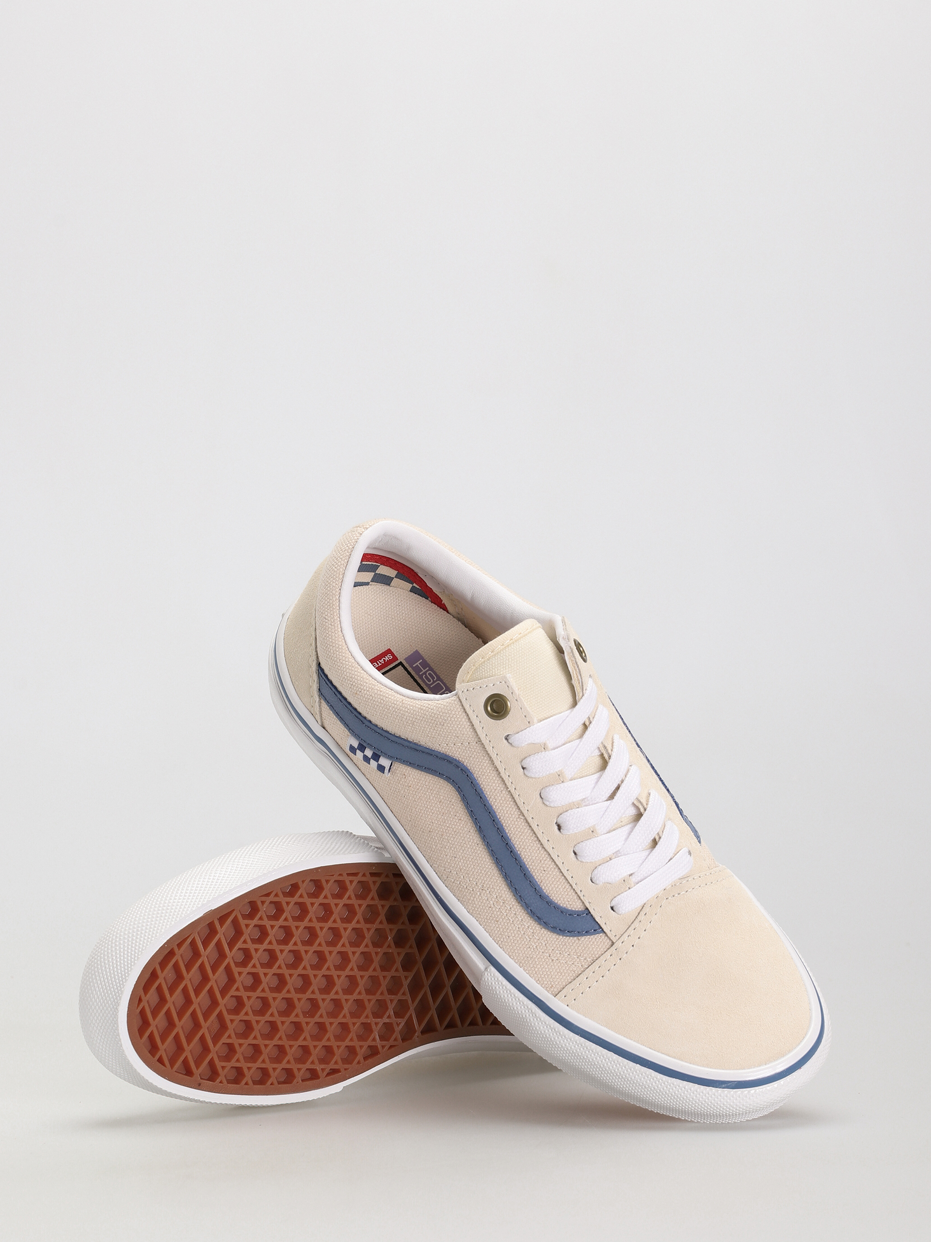 Boty Vans Skate Old Skool (raw canvas/classic white)