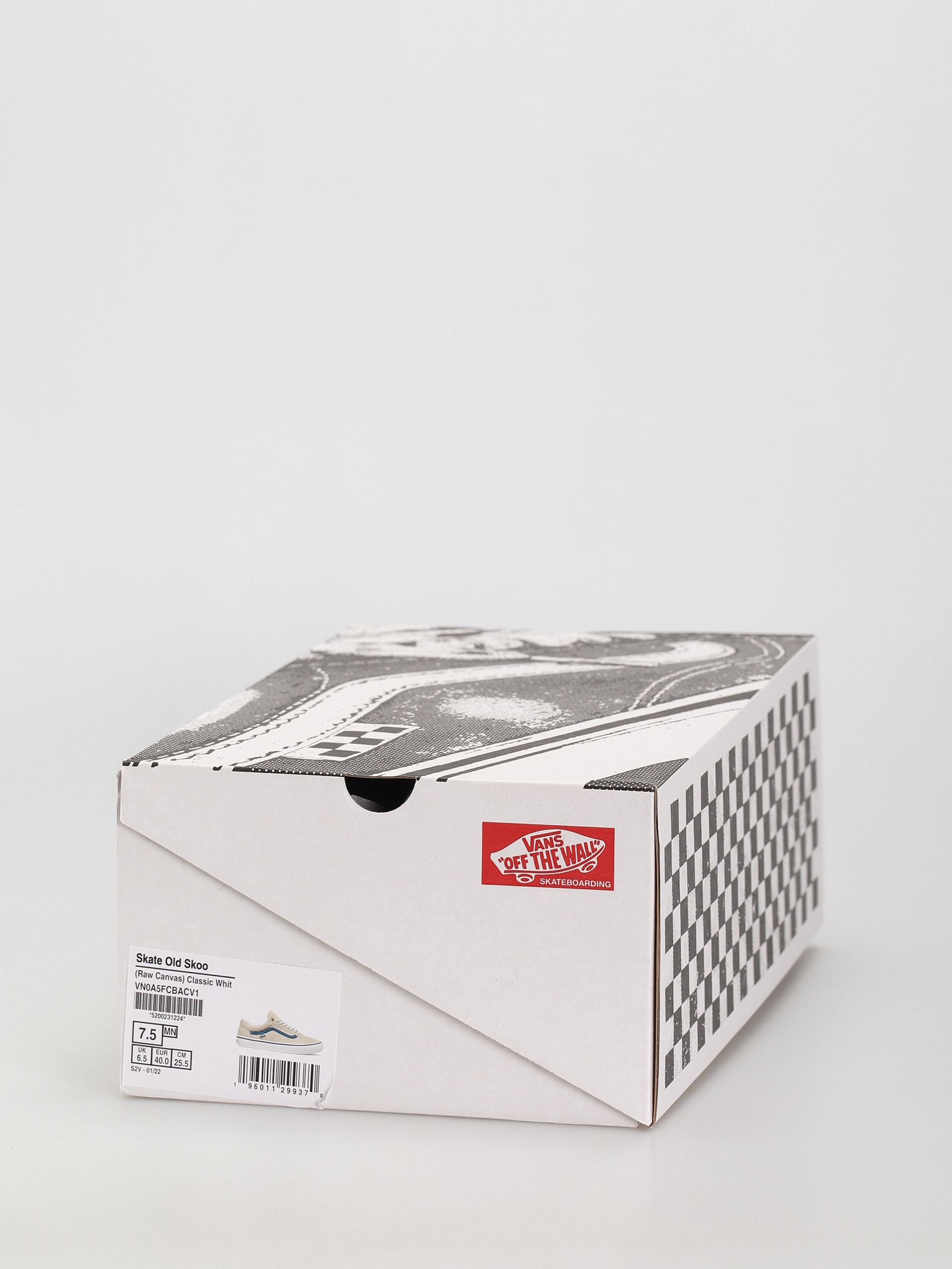 Boty Vans Skate Old Skool (raw canvas/classic white)