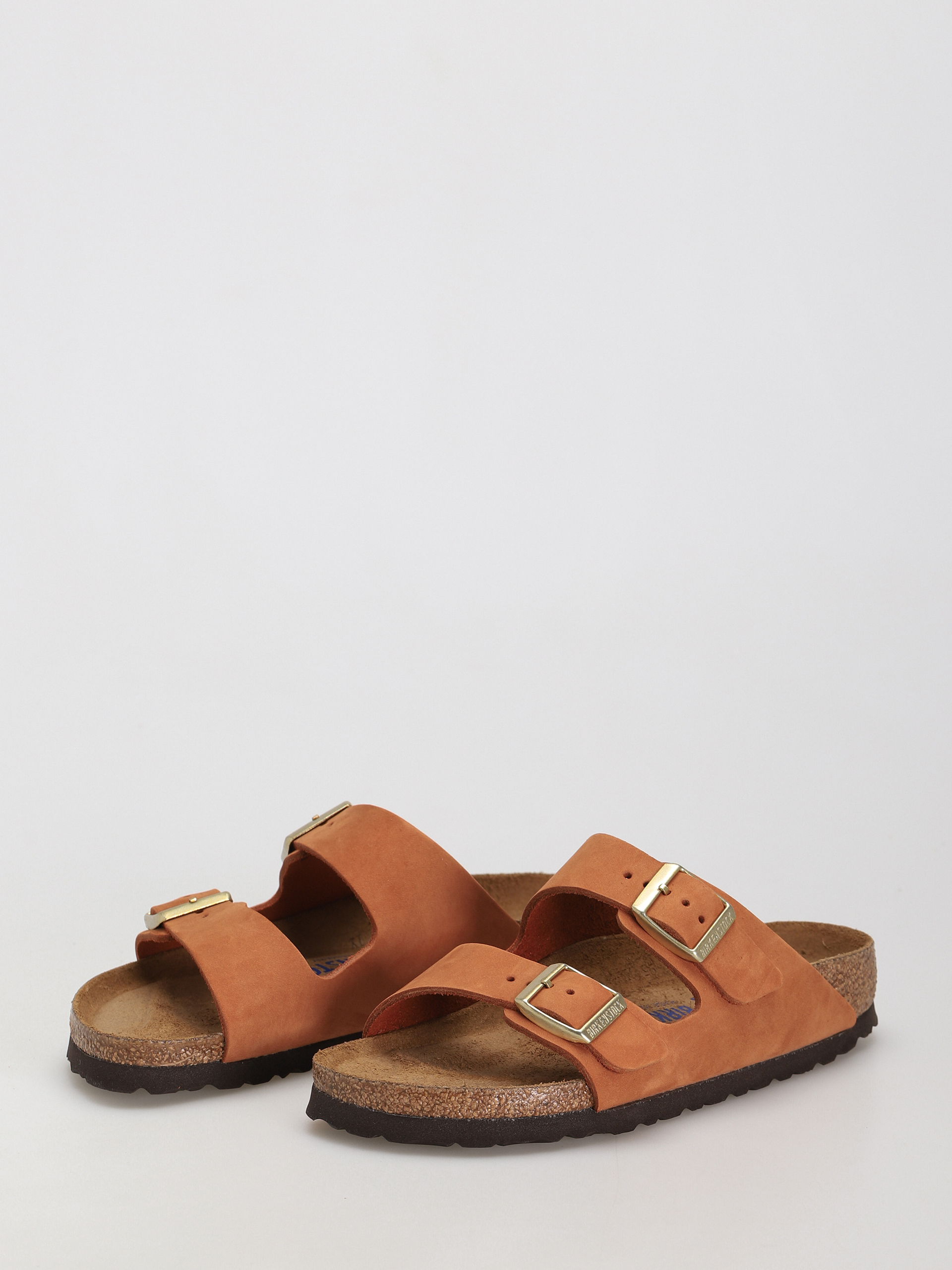 Plážovky Birkenstock Arizona Sfb Narrow Wmn (pecan nubuck leather)