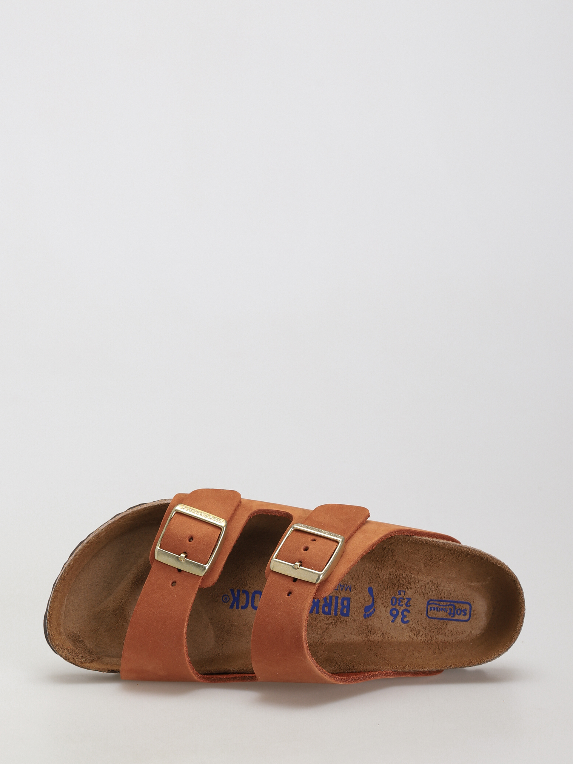 Plážovky Birkenstock Arizona Sfb Narrow Wmn (pecan nubuck leather)